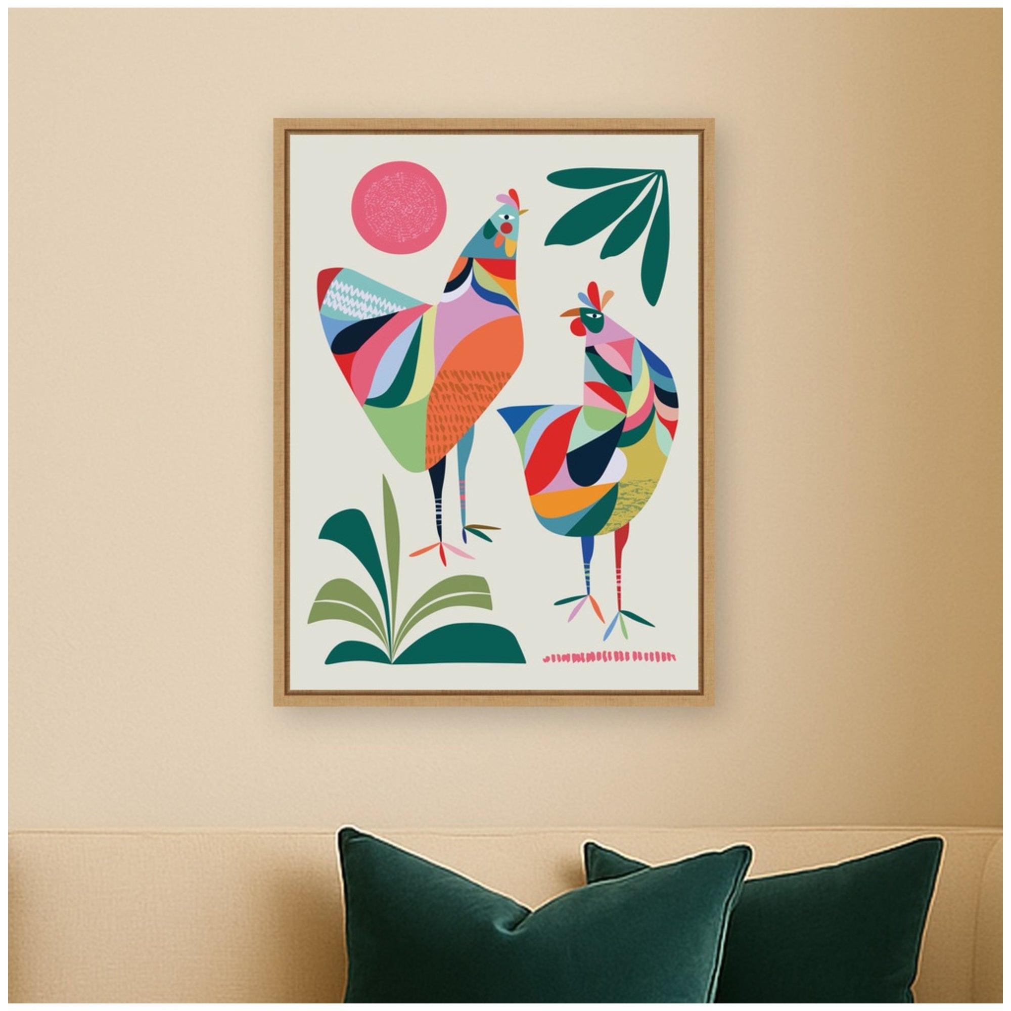 Framed Canvas 18x24 Sylvie Natural 6