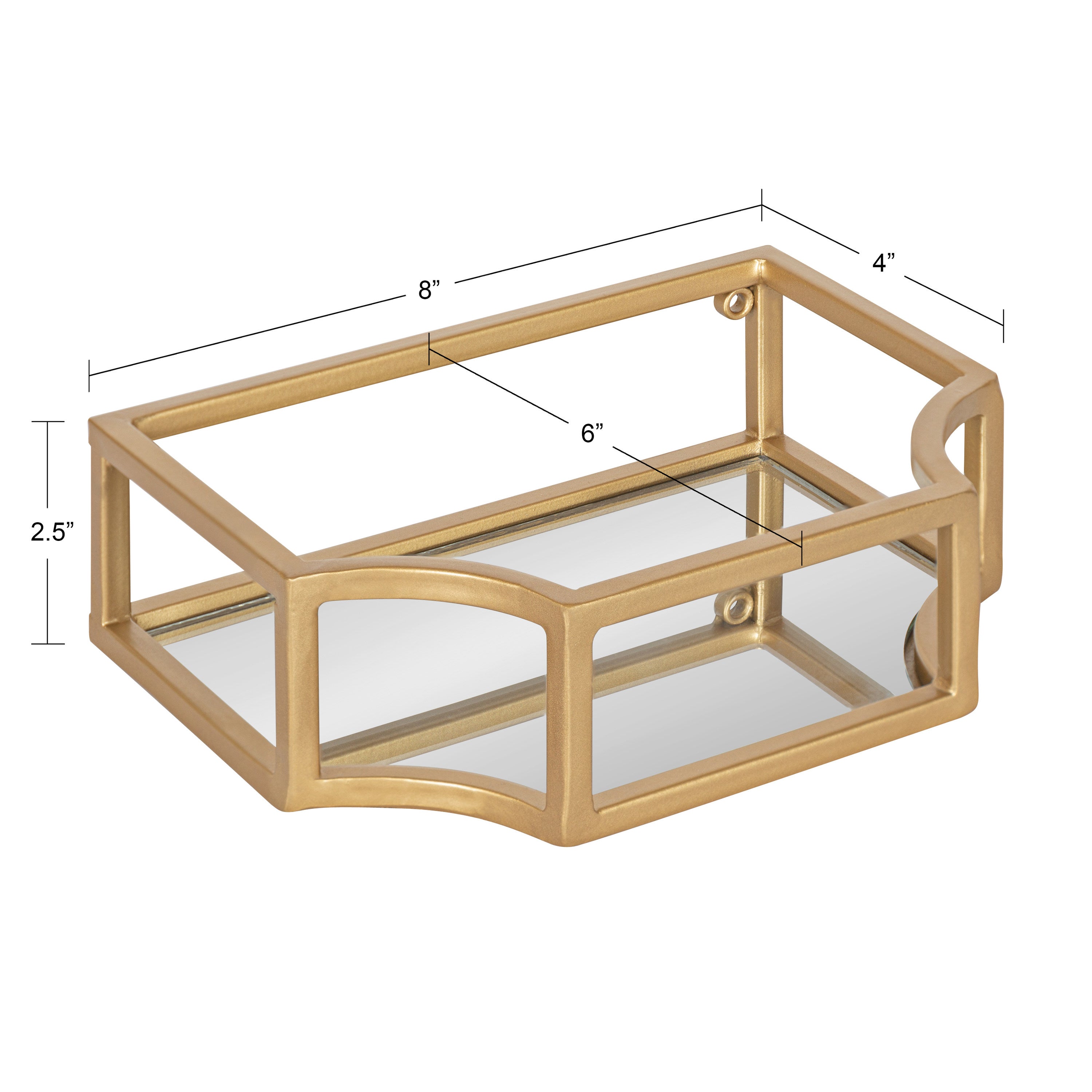 Floating Shelf Gold 2 Piece 2