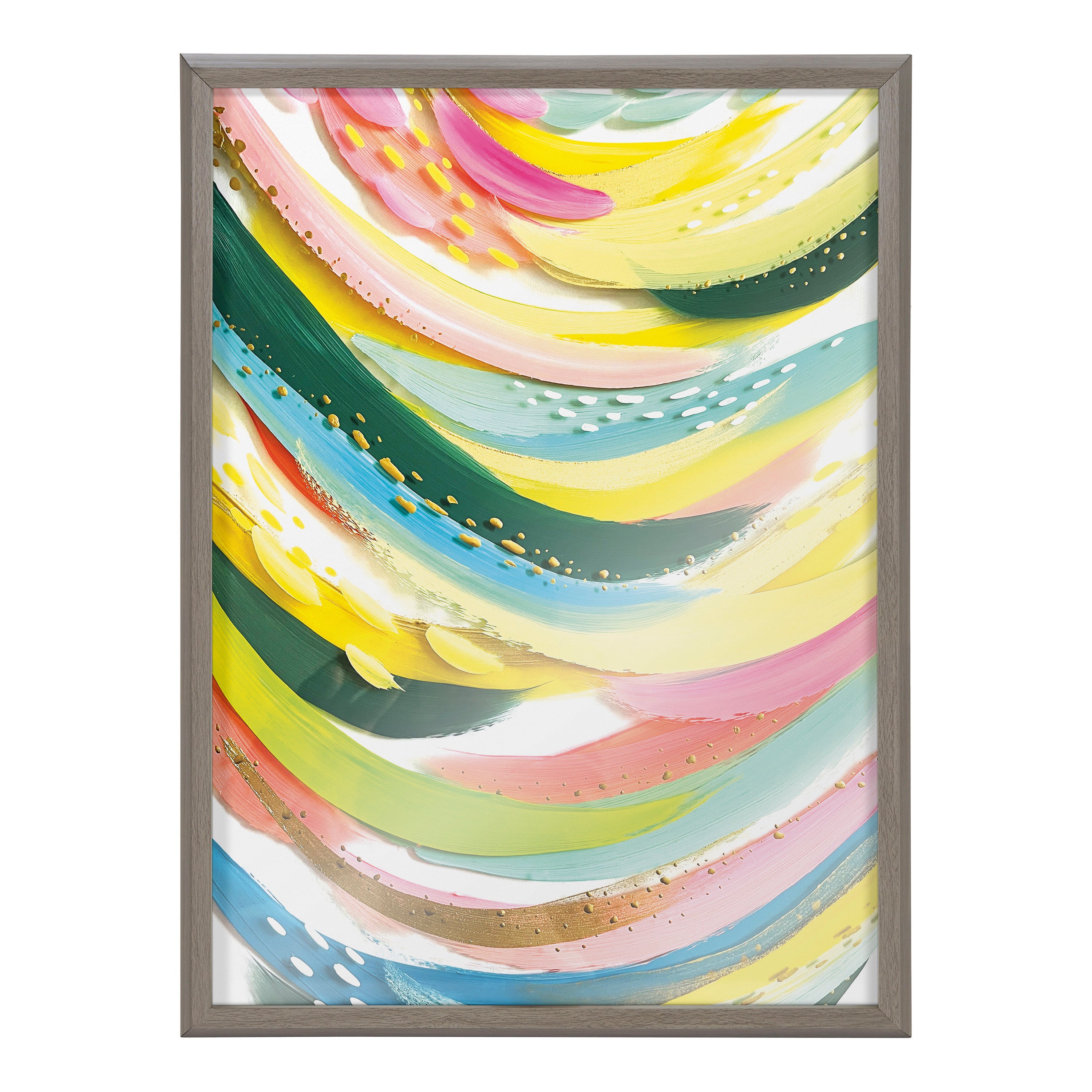 Blake Brushstroke 120 Framed Printed Glass by Jessi Raulet of Ettavee