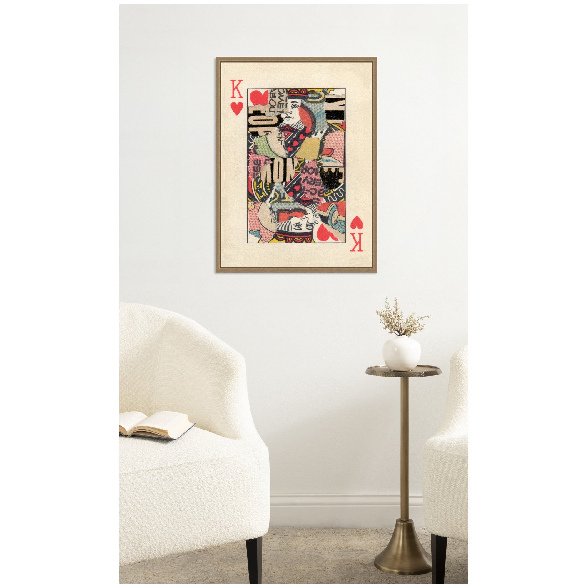King for Now FC by Felicia Dadak Framed Canvas Wall Art Print