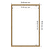 Dry Erase Board Castellan Gold 26x38 2