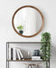 Round Mirror Rustic Brown 30" Diameter 7
