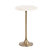 Drink Table White Gold 14x14x24 1