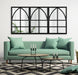 Windowpane Mirror Black 24x36 6
