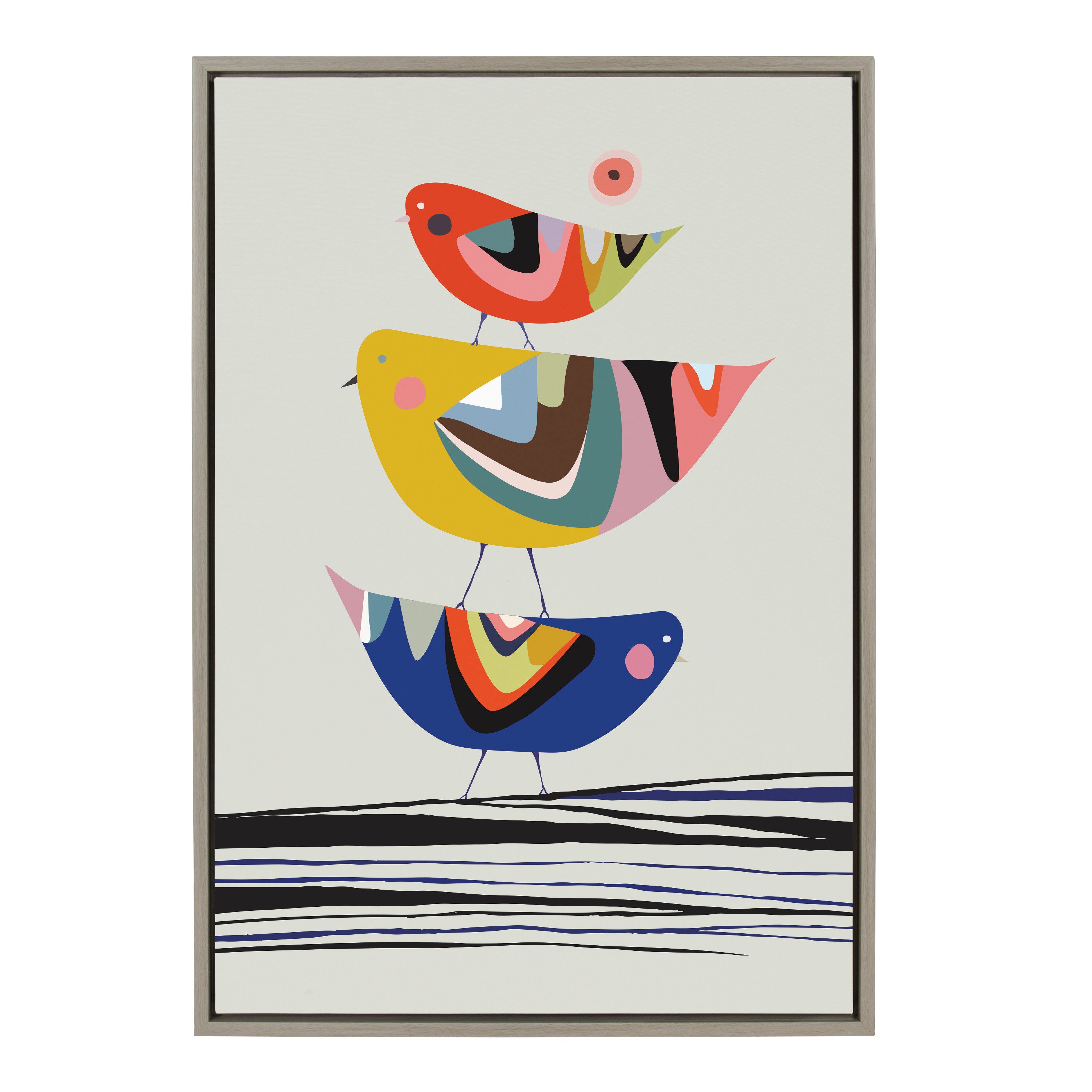 Framed Canvas Sylvie Graywash 23x33 1