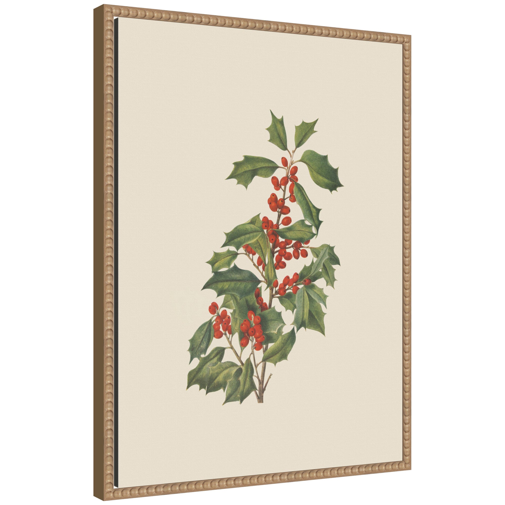 Framed Canvas Sylvie Beaded Rustic Natural 18x24 1