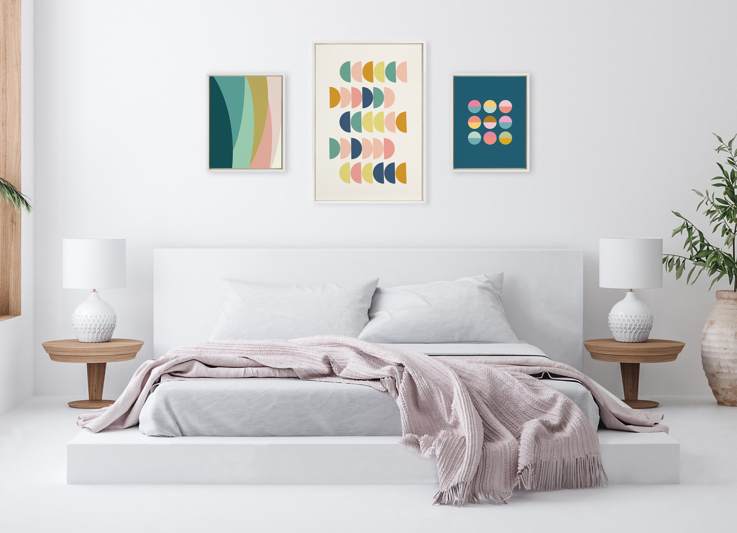 Art Set Sylvie White 3 Piece Set 6