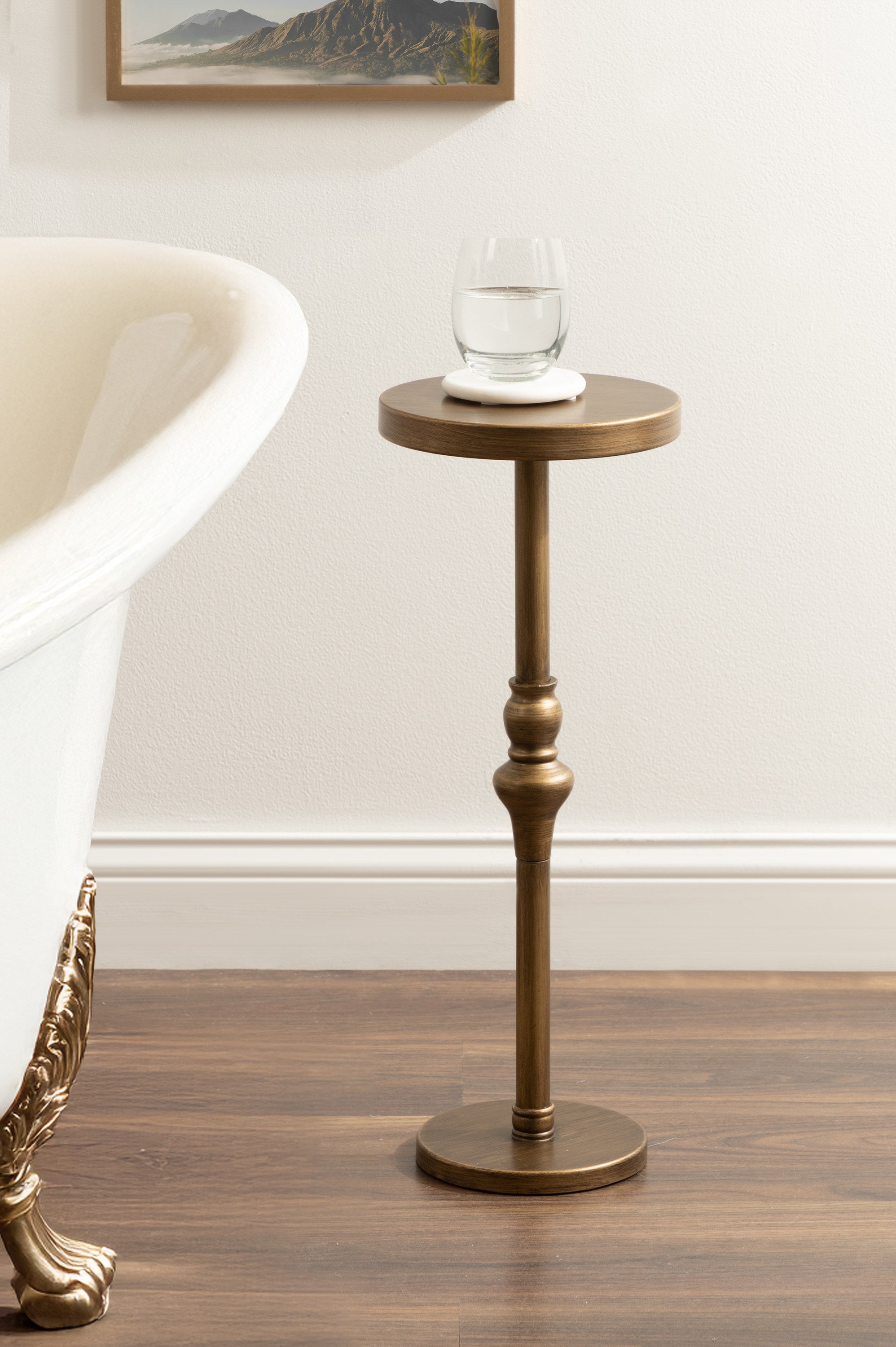 Drink Table Gold 9x9x22 8