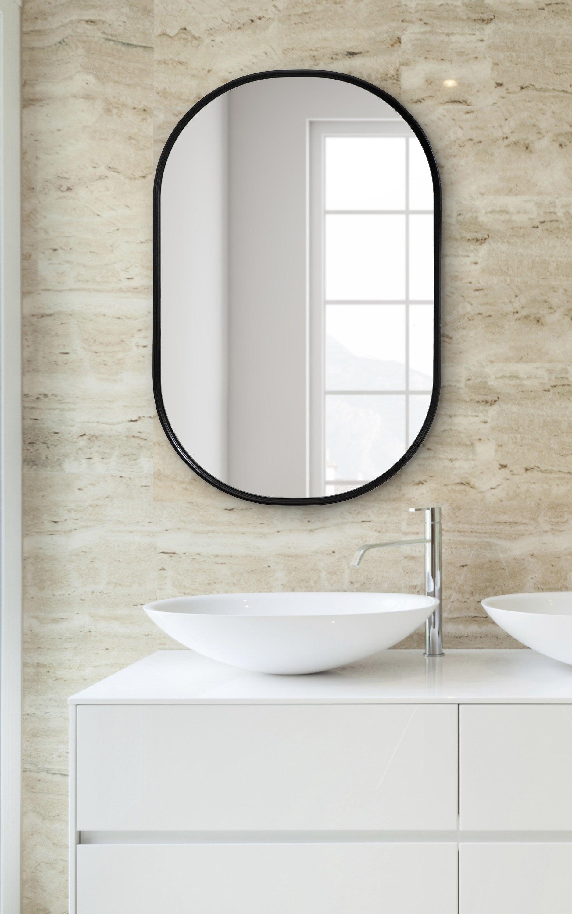 Capsule Mirror Black 22x34 7