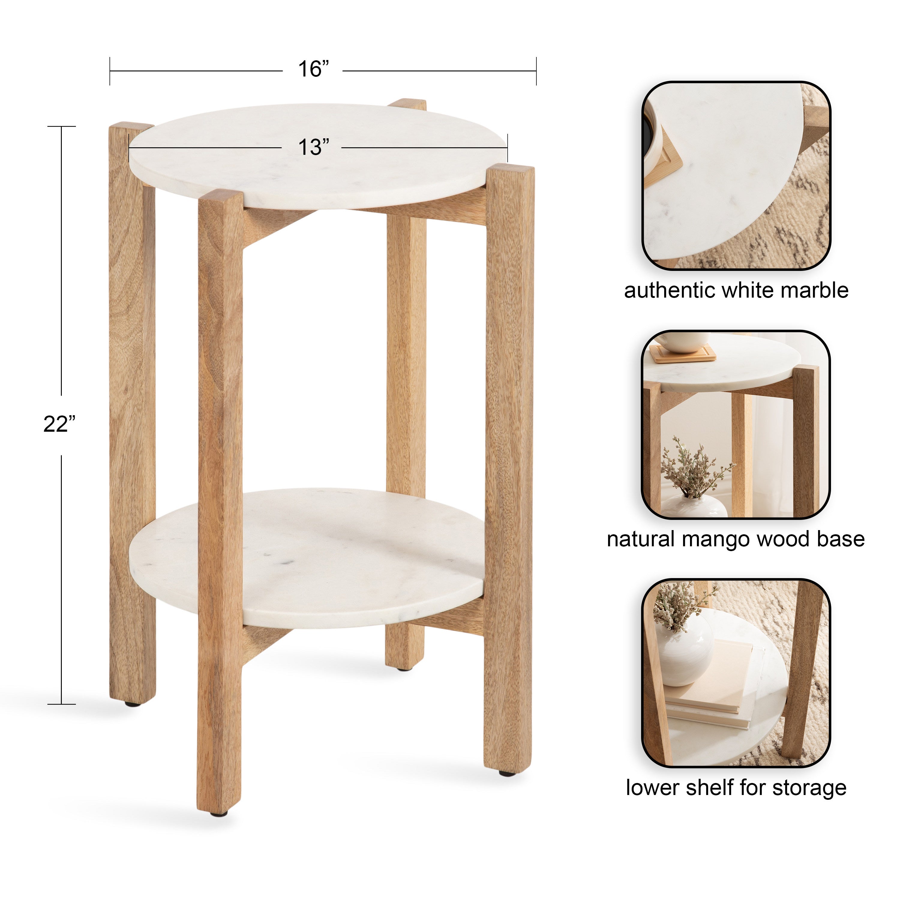 Moxley Round Side Table