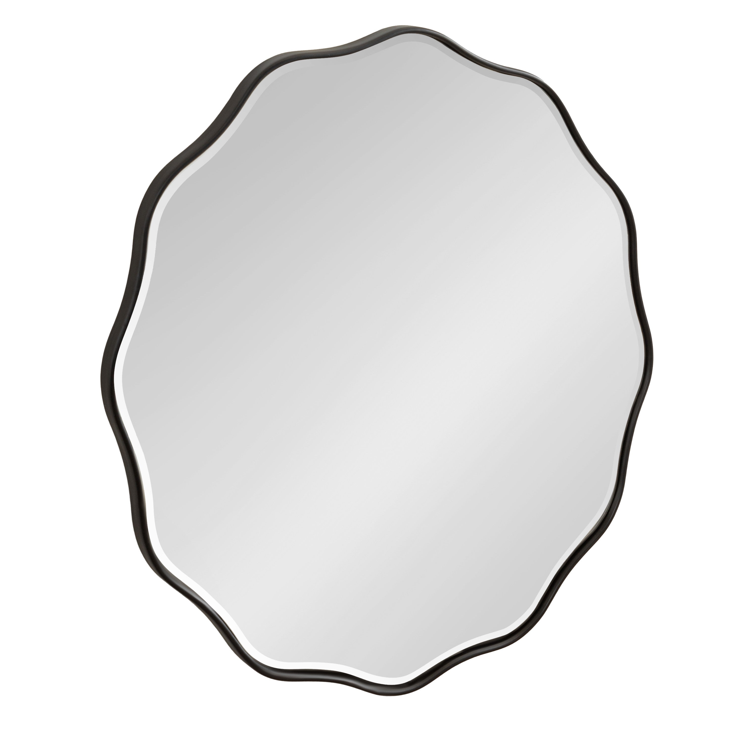 Viona Round Scalloped Mirror