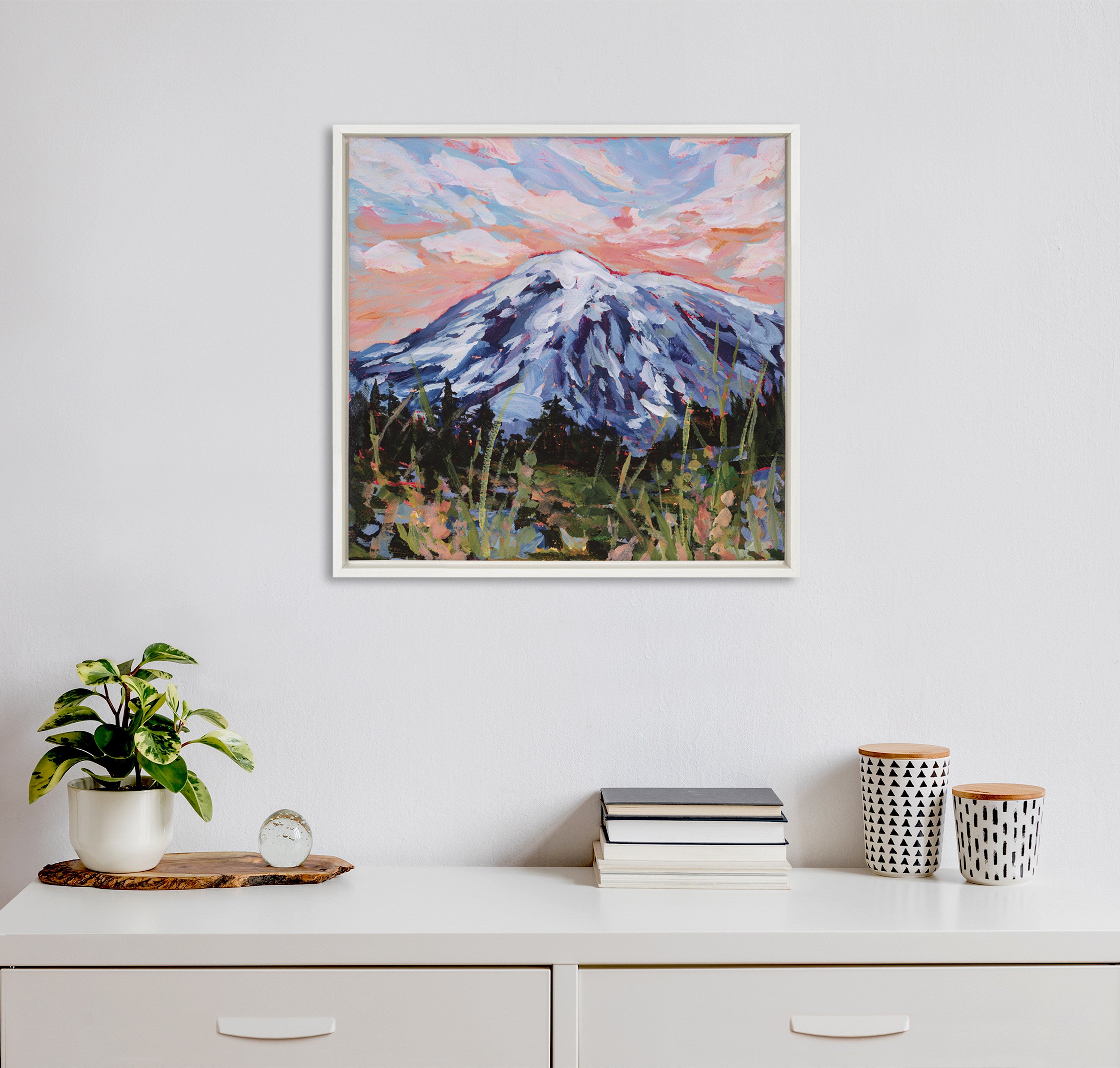 Framed Canvas 22x22 Sylvie White 5