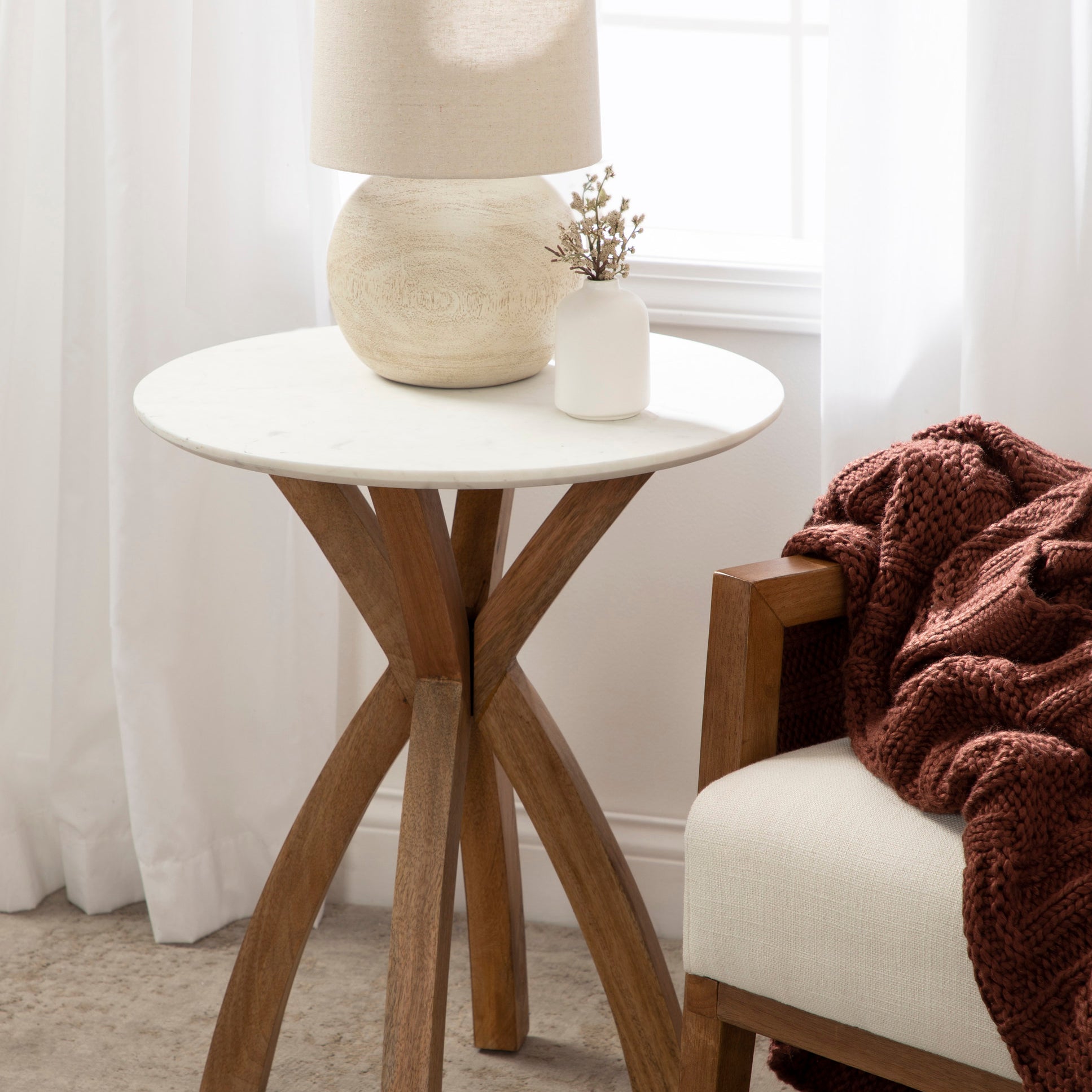 Side Table 20x20x24 Natural 7