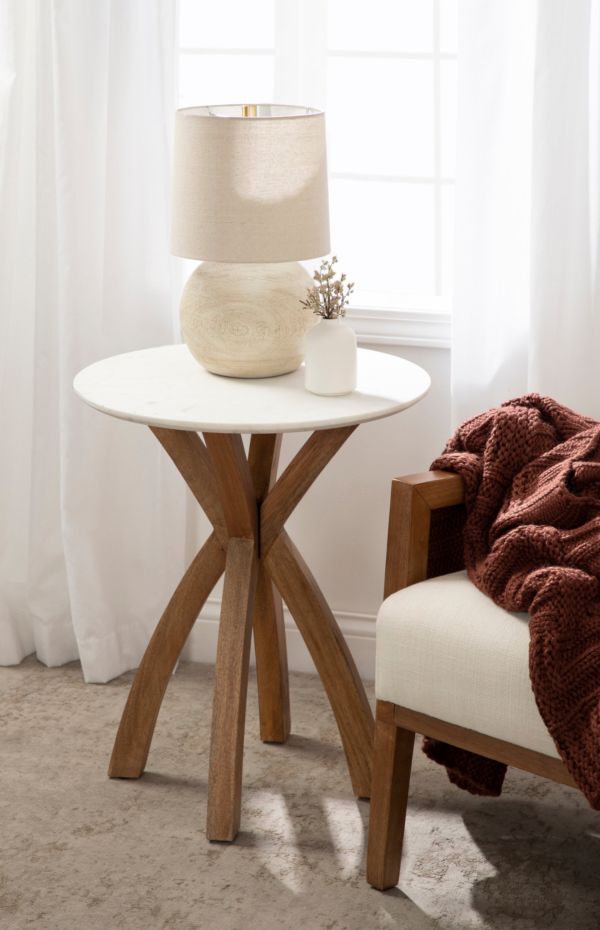 Side Table 20x20x24 Natural 7