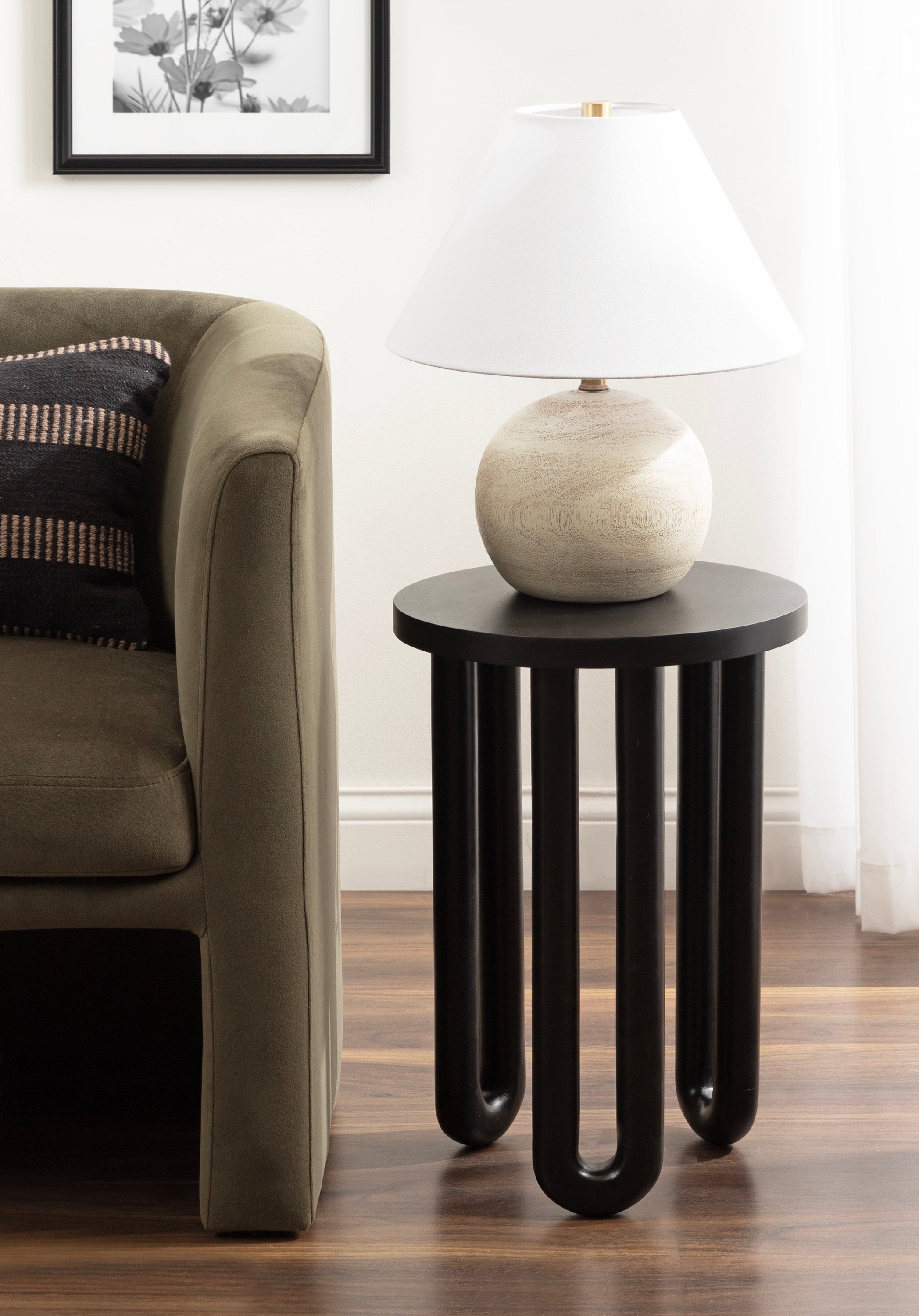 Side Table Black 14x14x20 6