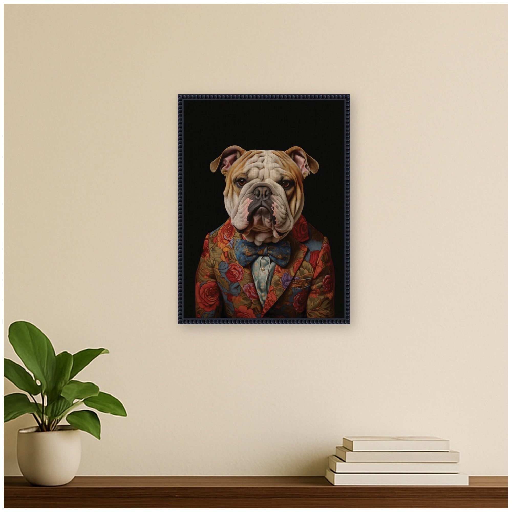 Framed Canvas 18x24 Sylvie Beaded Black 6
