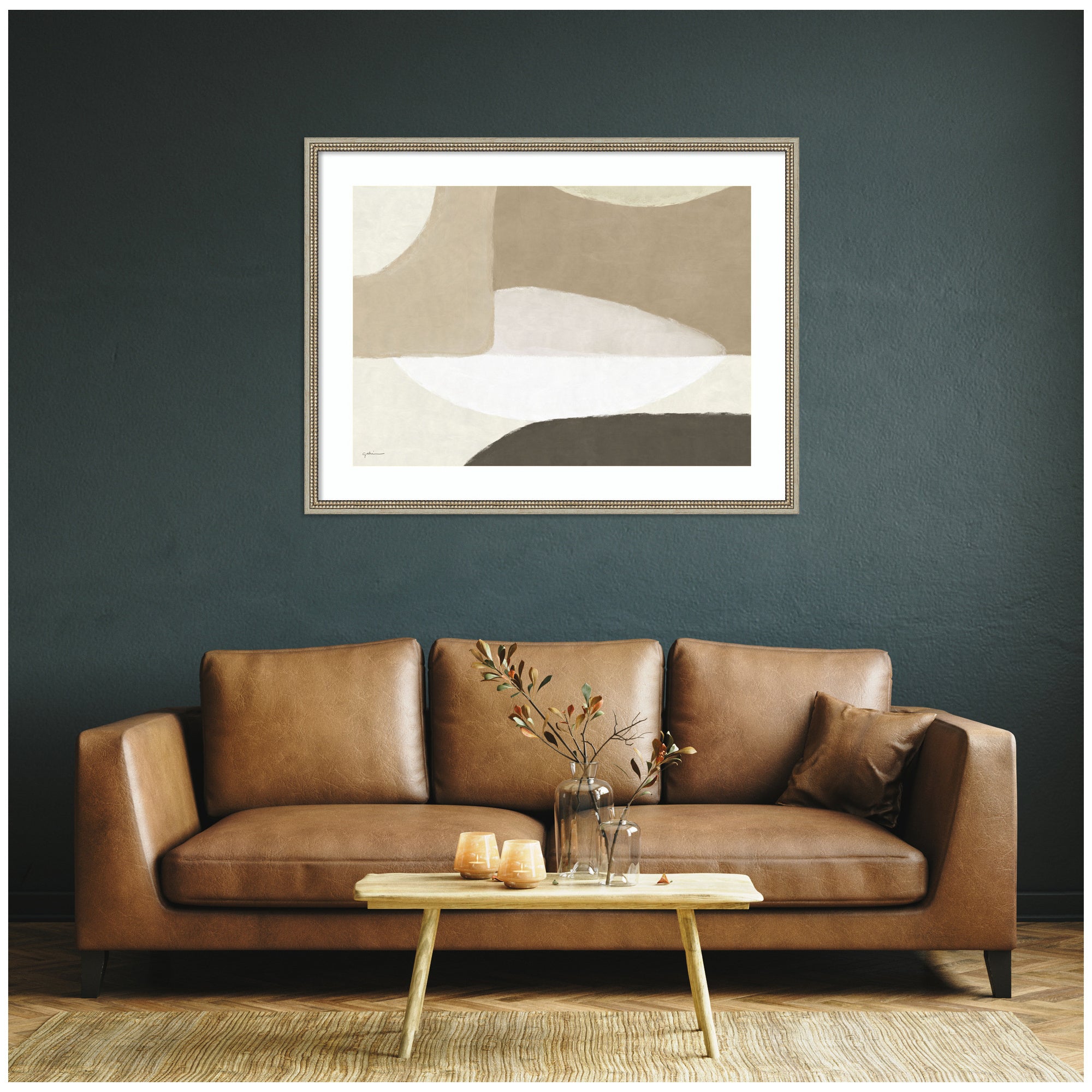 Framed Art Castellan Silver 42x32 6