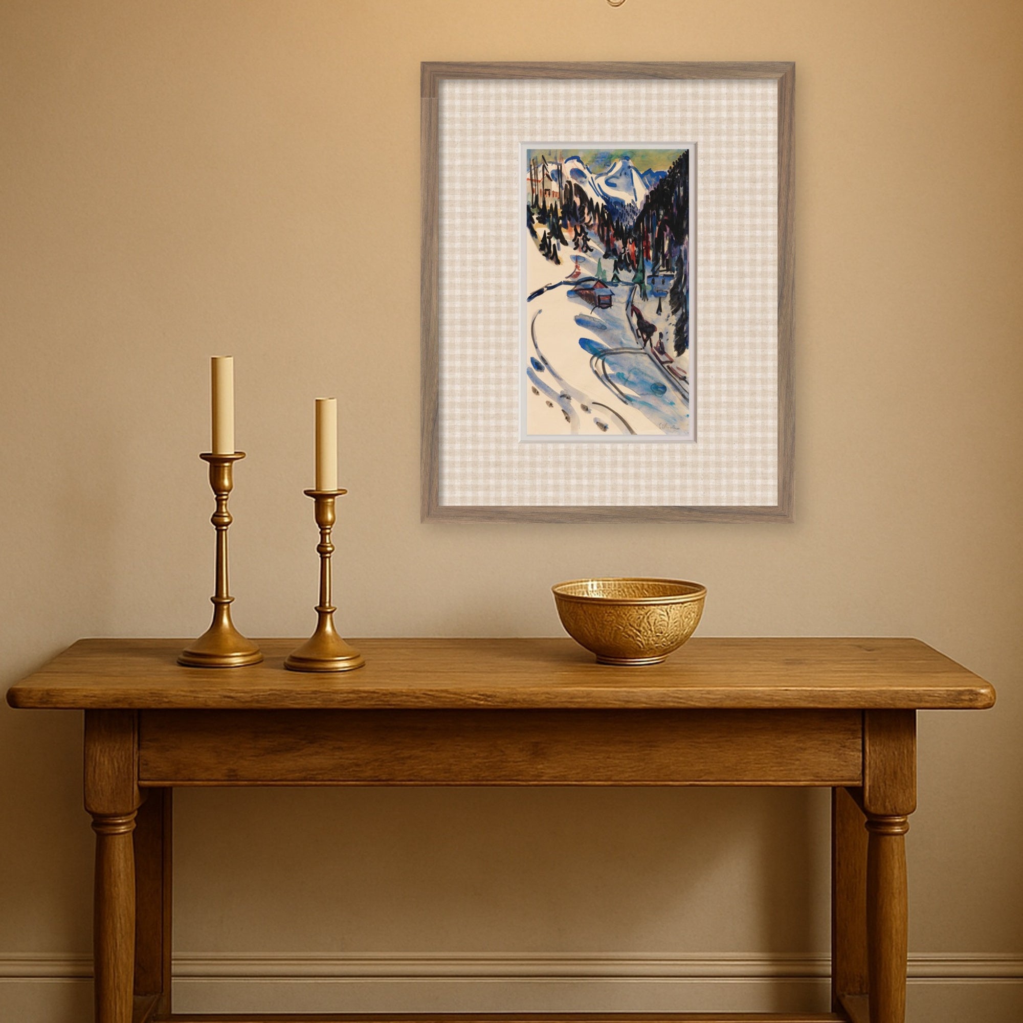 Framed Art Svelte Walnut 17x21 5