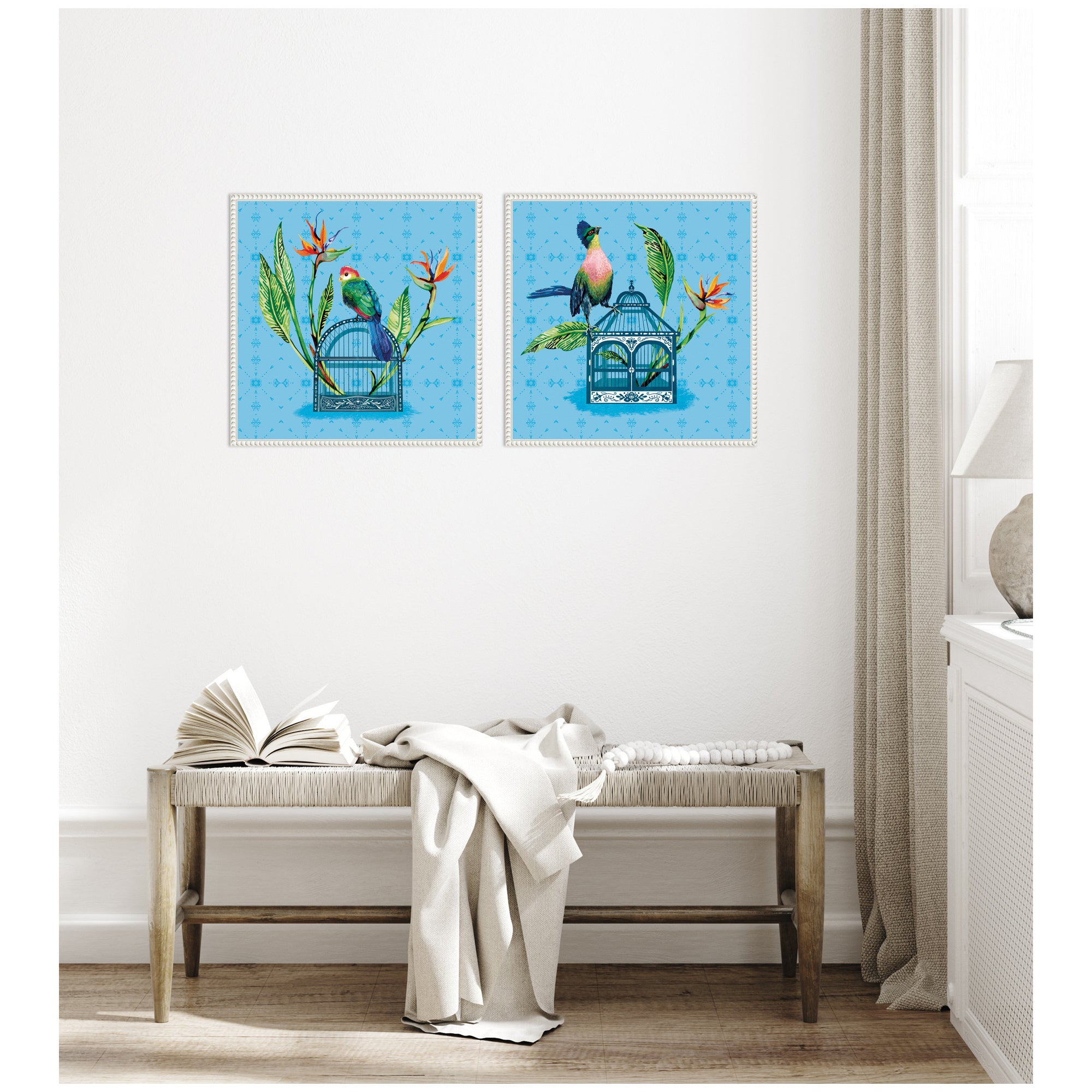 Uncaged No. 1 & No. 2 2 Piece Framed Canvas Wall Art Set by Lucia Gianello