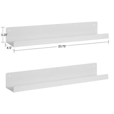 Floating Shelf 2 Piece - 24" White 2
