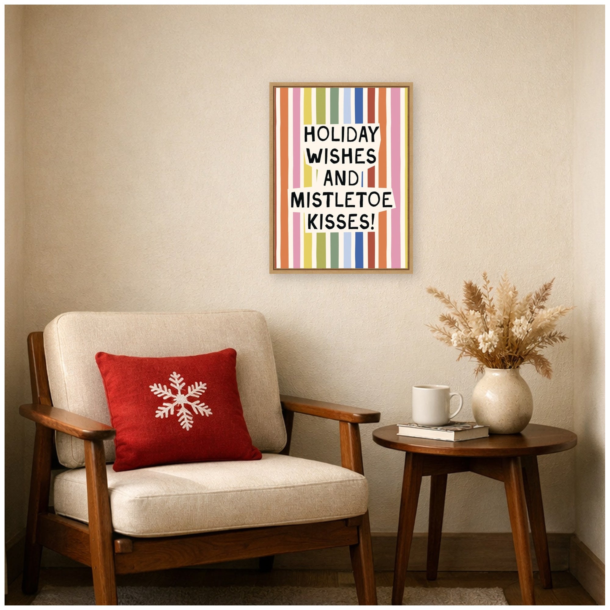 Framed Canvas Sylvie Natural 18x24 6