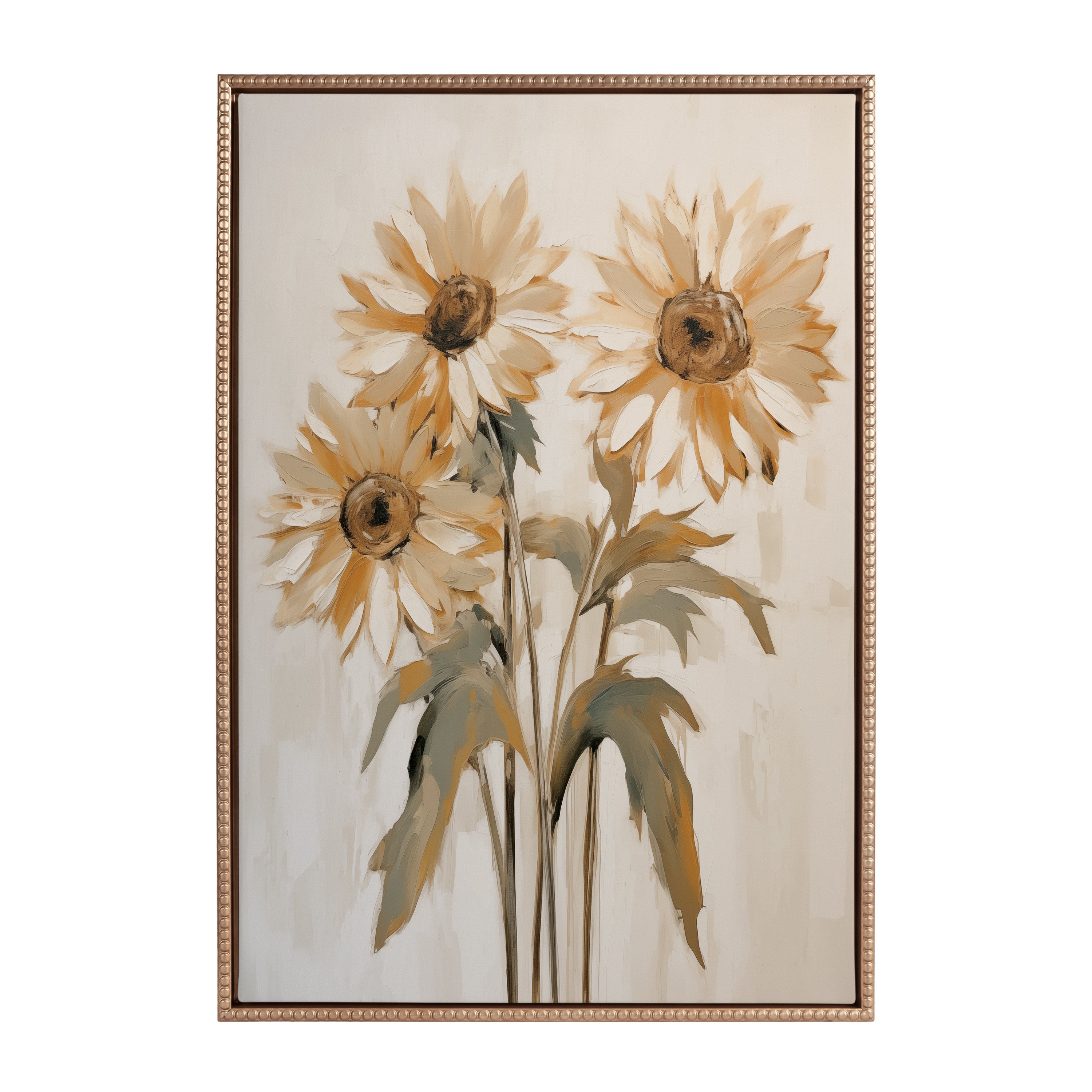 Framed Canvas 23x33 Sylvie Beaded Dark Gold 2