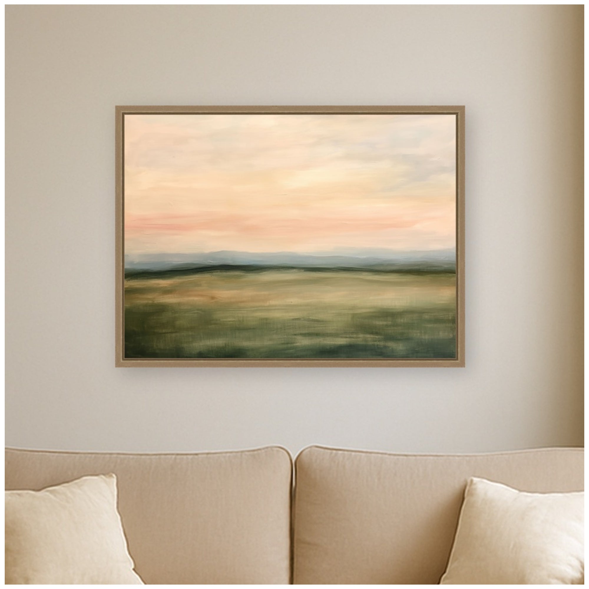 Framed Canvas 24x18 Sylvie Dark Gold 6