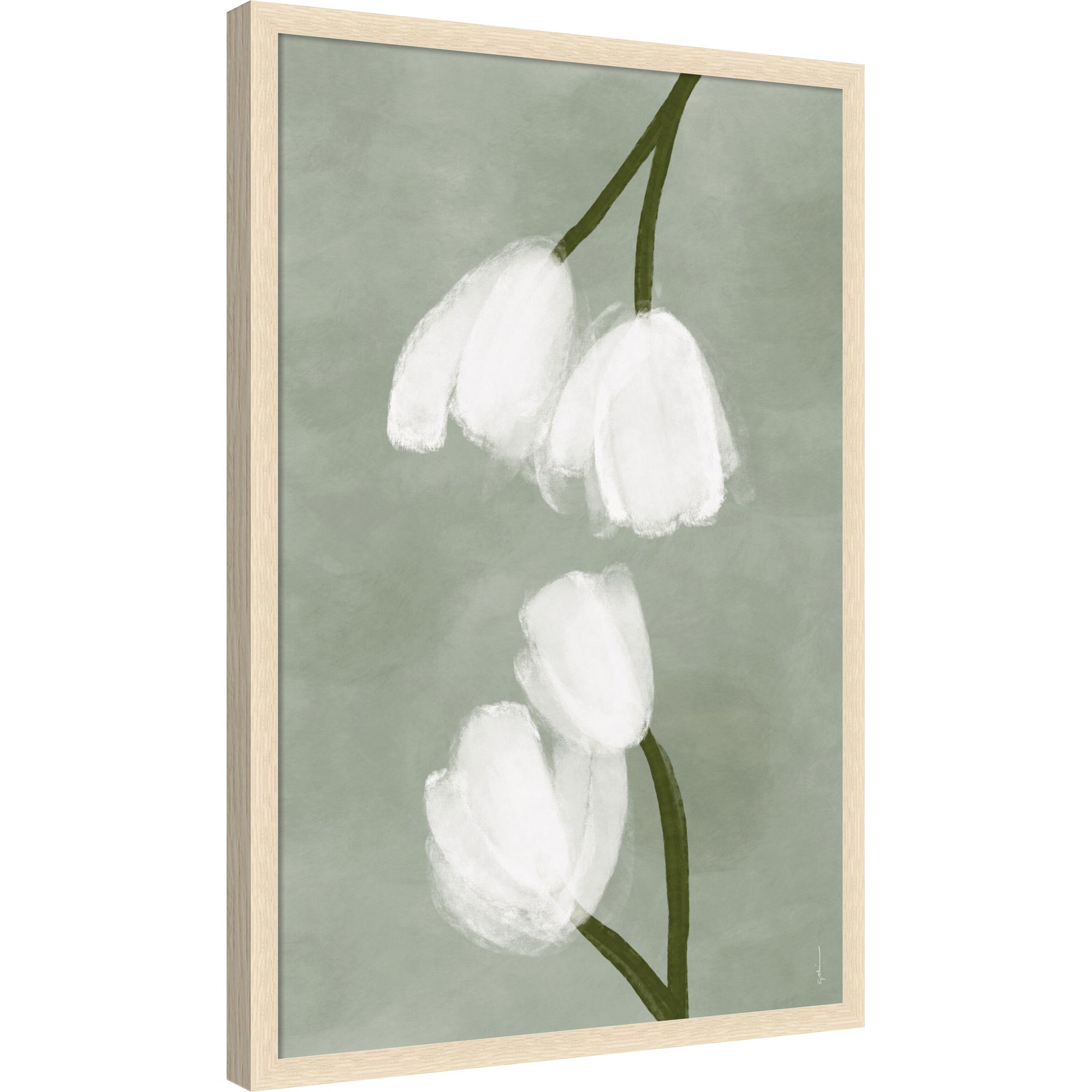 Mounted Canvas 26x38 Woodgrain Stripe Blonde 5