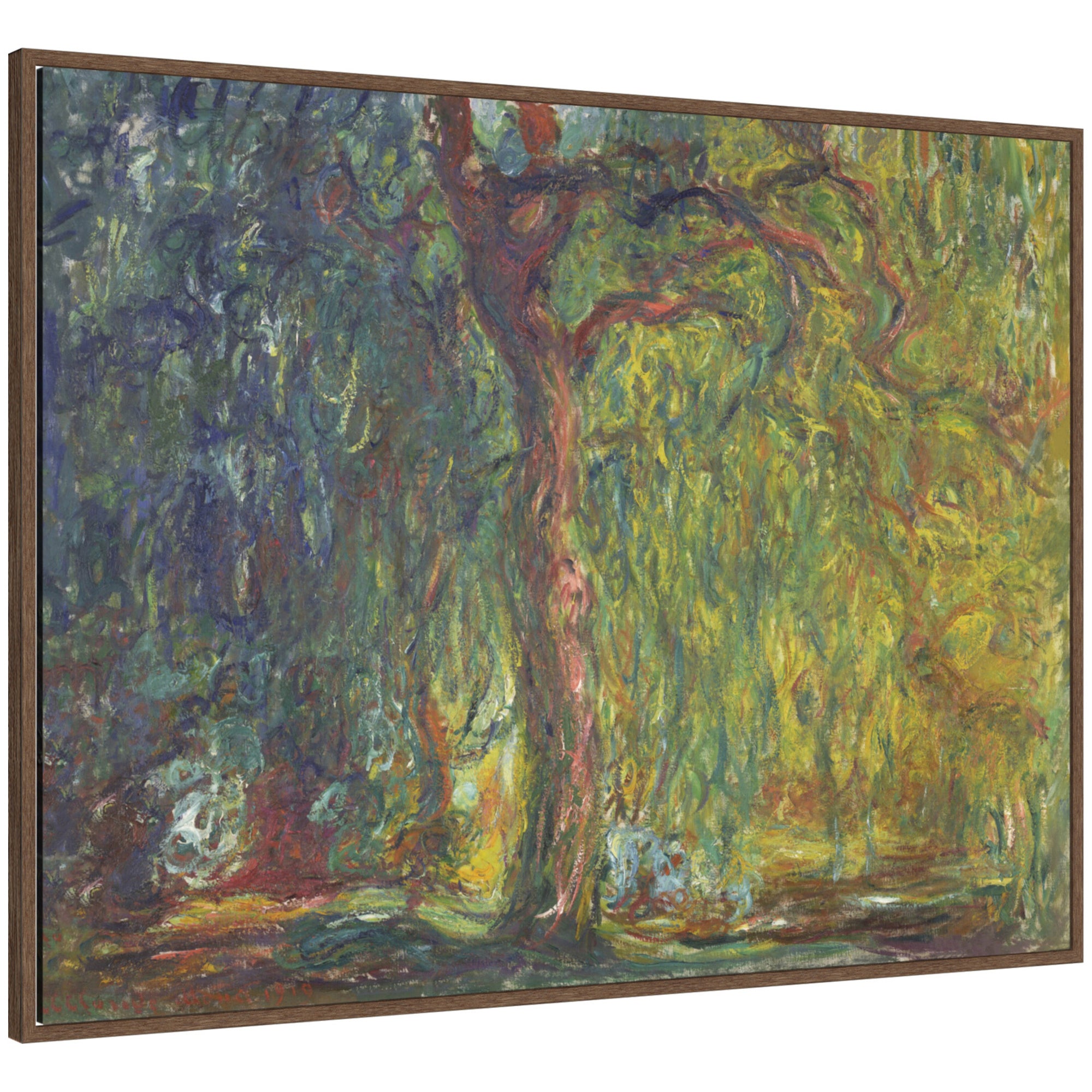 Framed Canvas 42x32 Sylvie Walnut 1