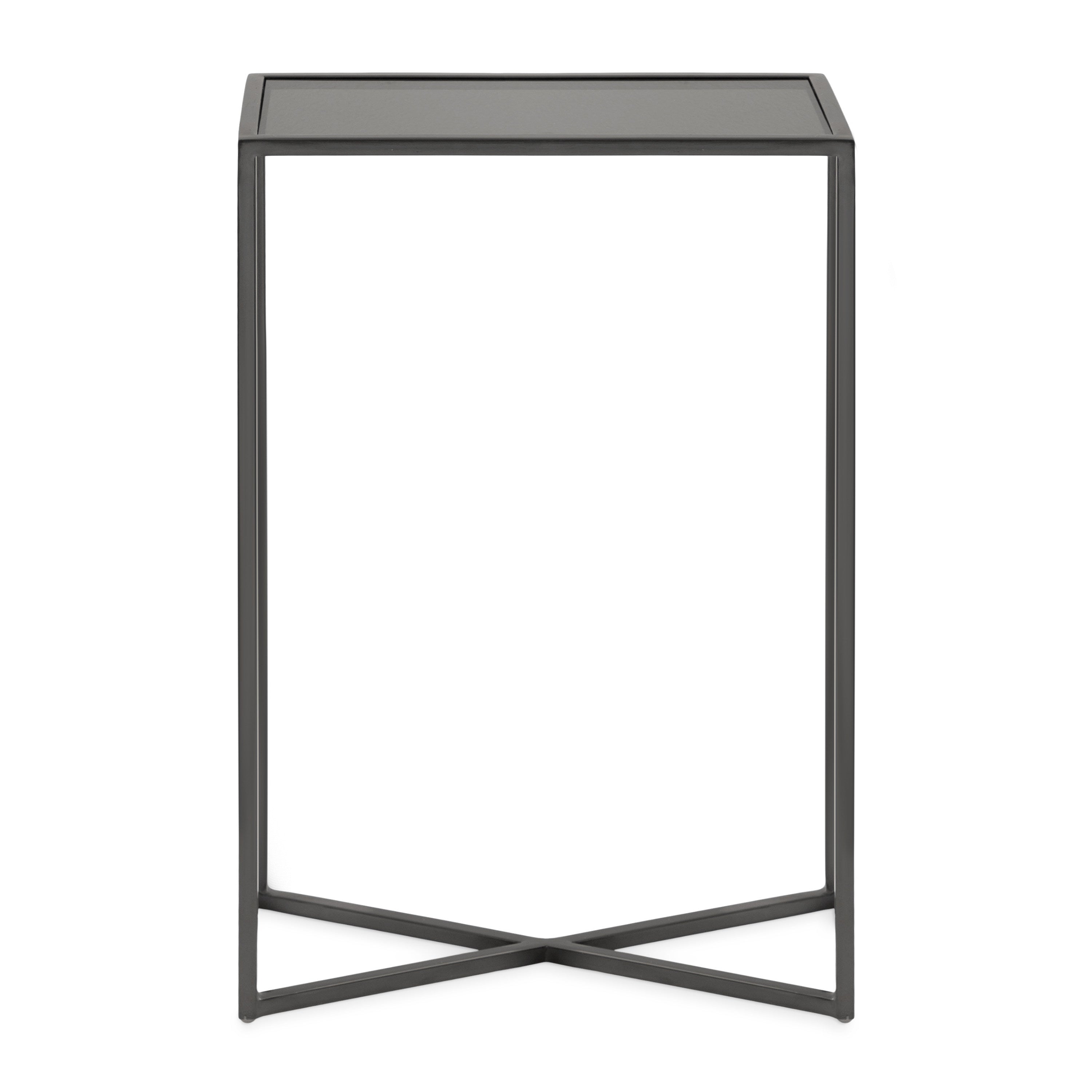 Side Table Black Pewter 16x8x24 4