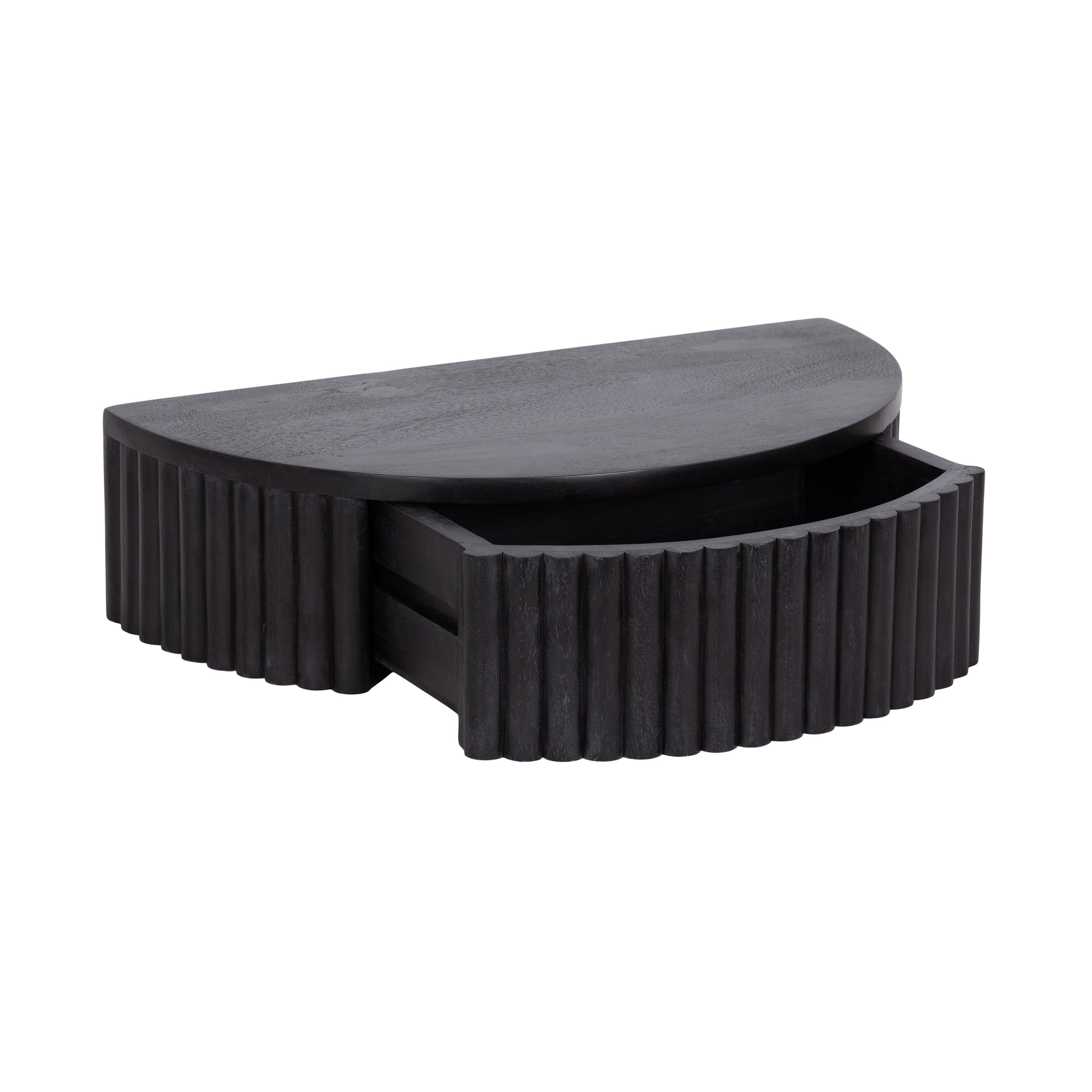 Floating Side Table Black 20x11x6 5