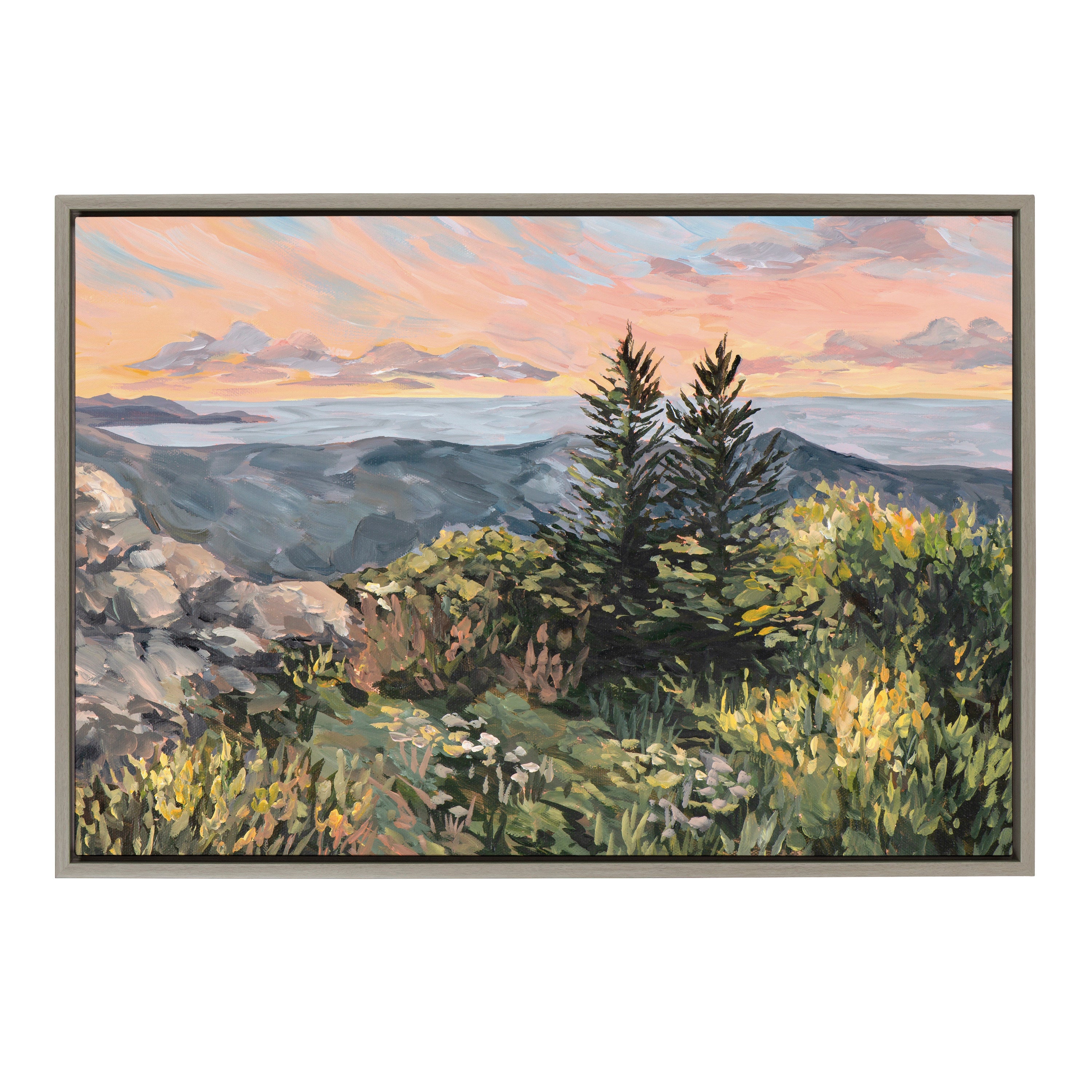 Framed Canvas 23x33 Sylvie Graywash 2