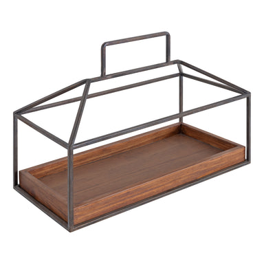 Tabletop Planter Brown 16x6x11.5 1