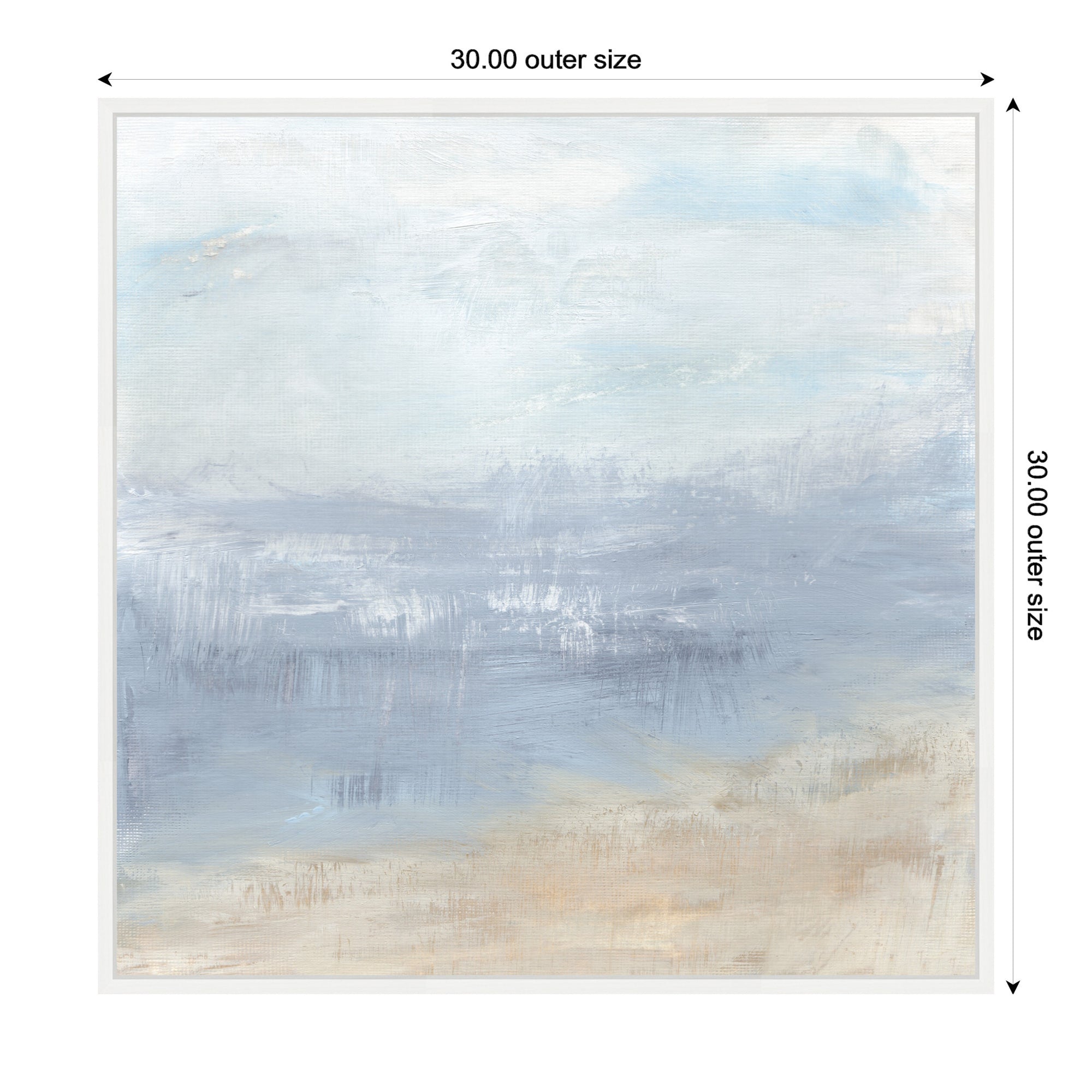 Framed Canvas 30x30 Sylvie White 2