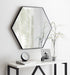 Hexagon Mirror Black 30x30 6