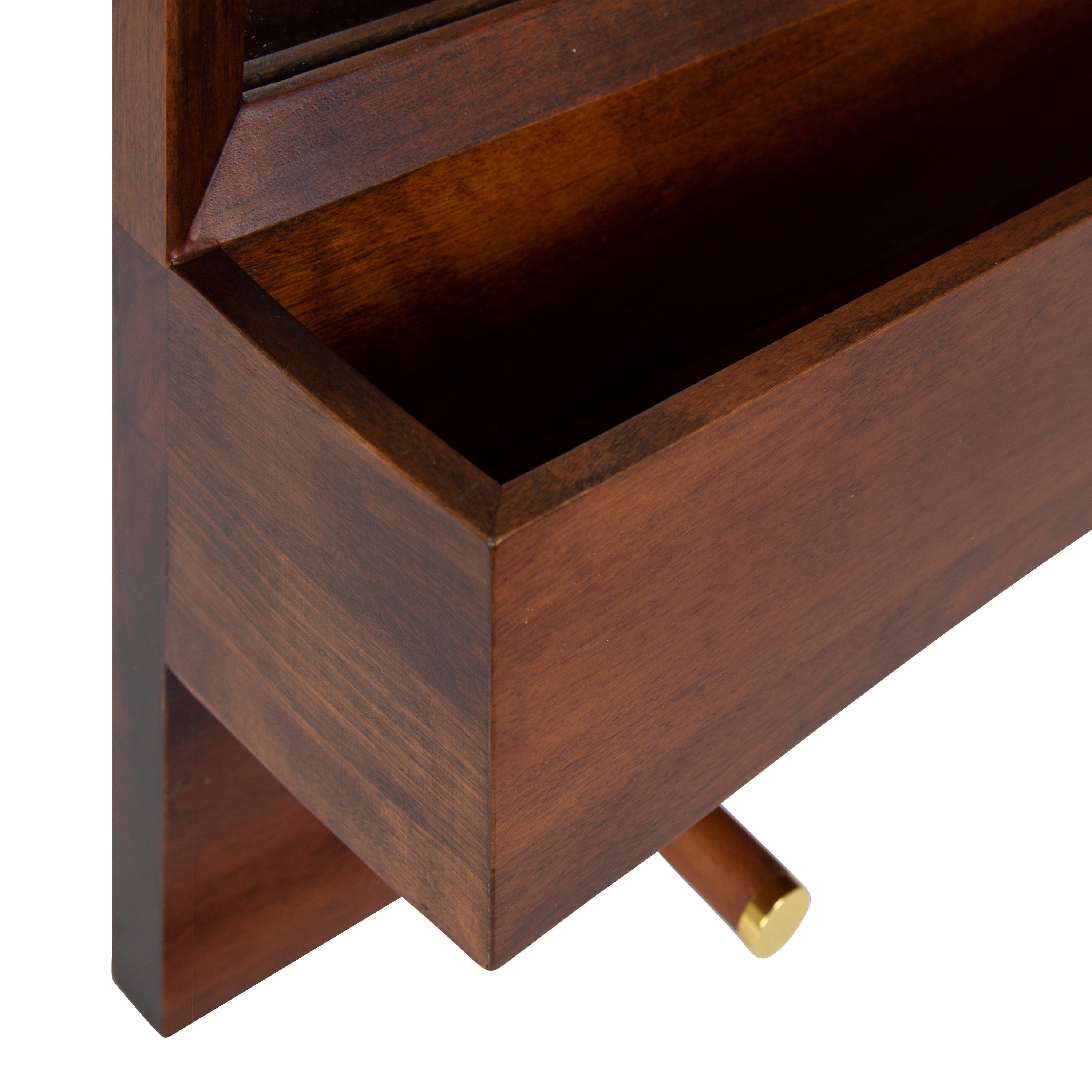 Hinter Wall Mirror with Shelf and Pegs