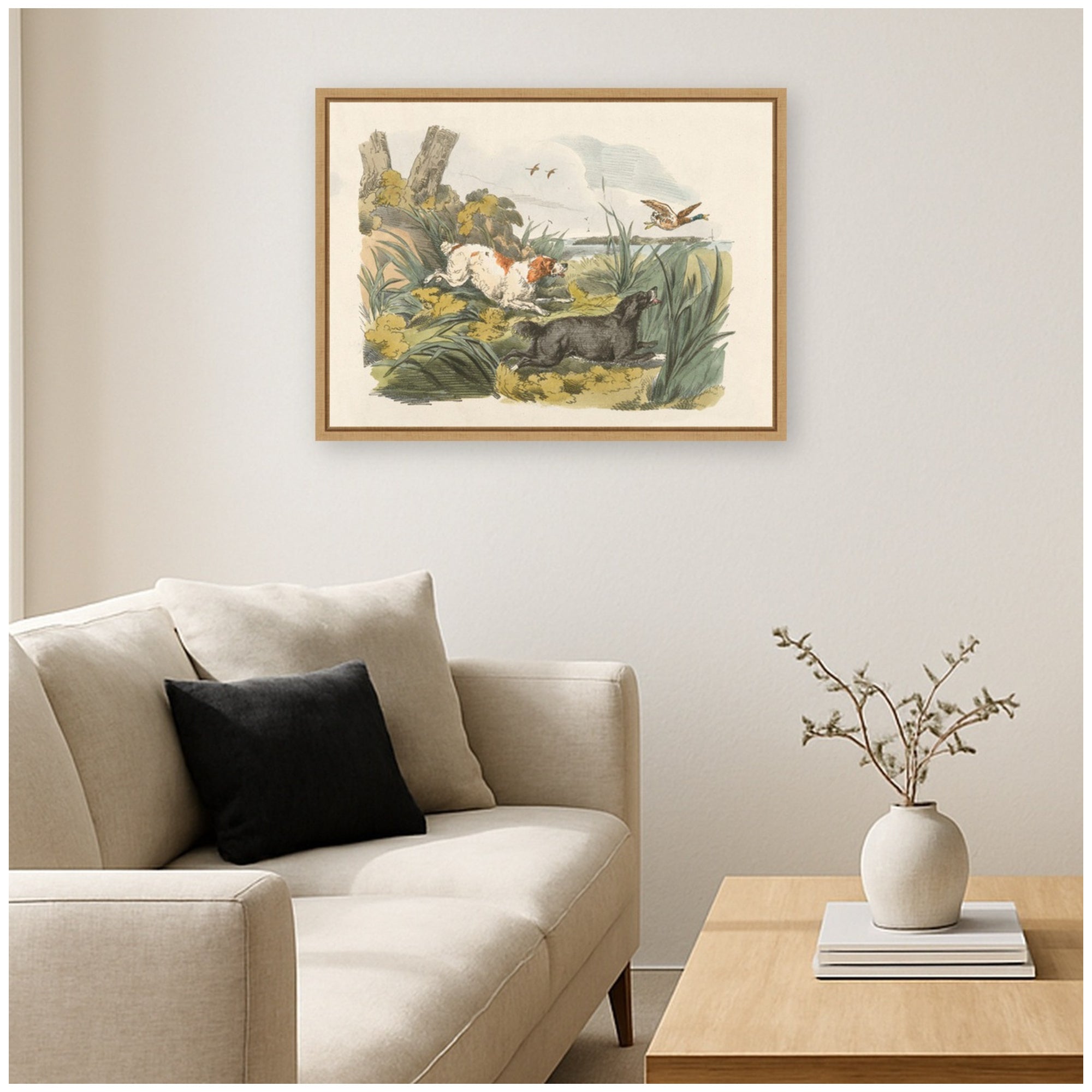 Framed Canvas 24x18 Sylvie Natural 6