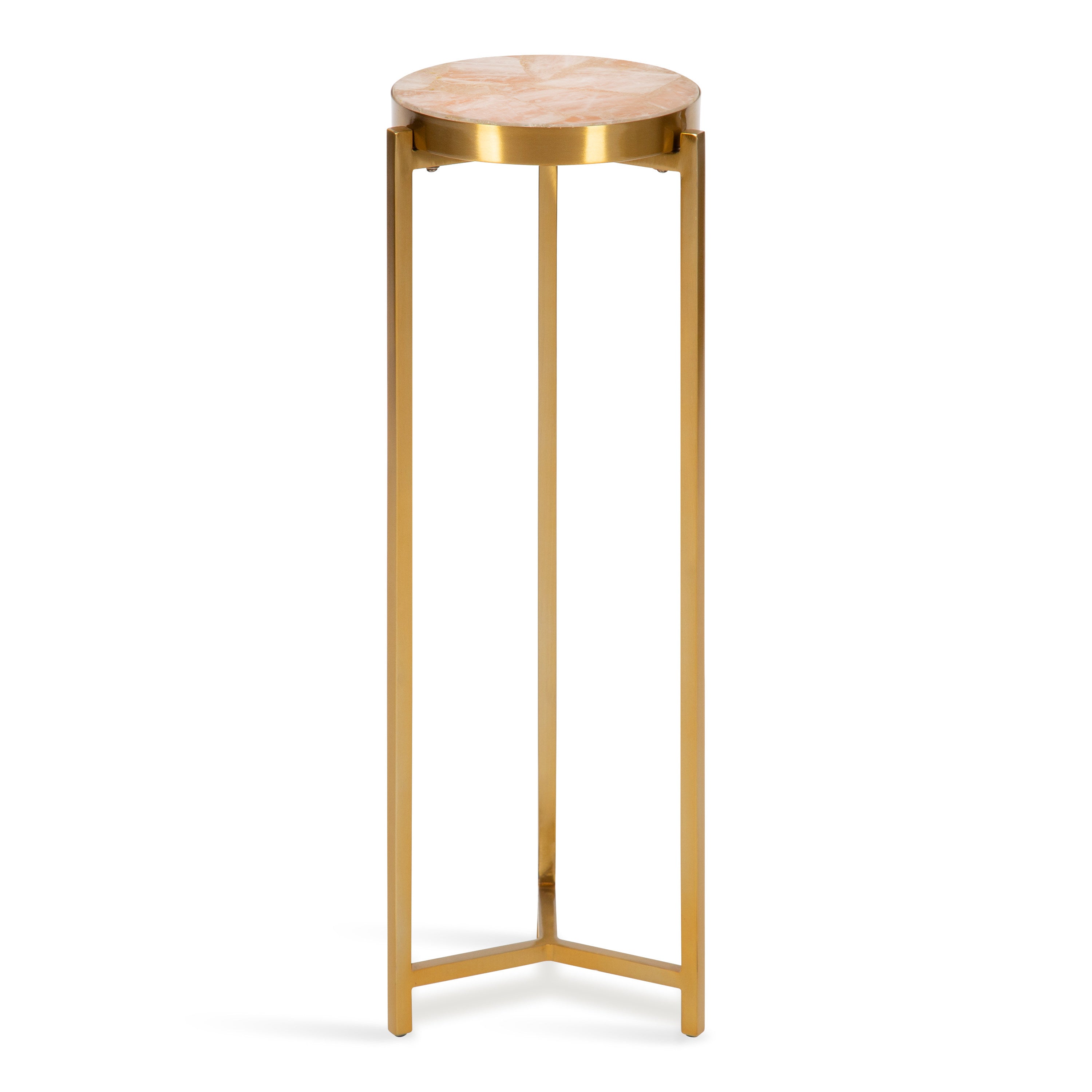 Drink Table Pink Gold 9x9x23 1