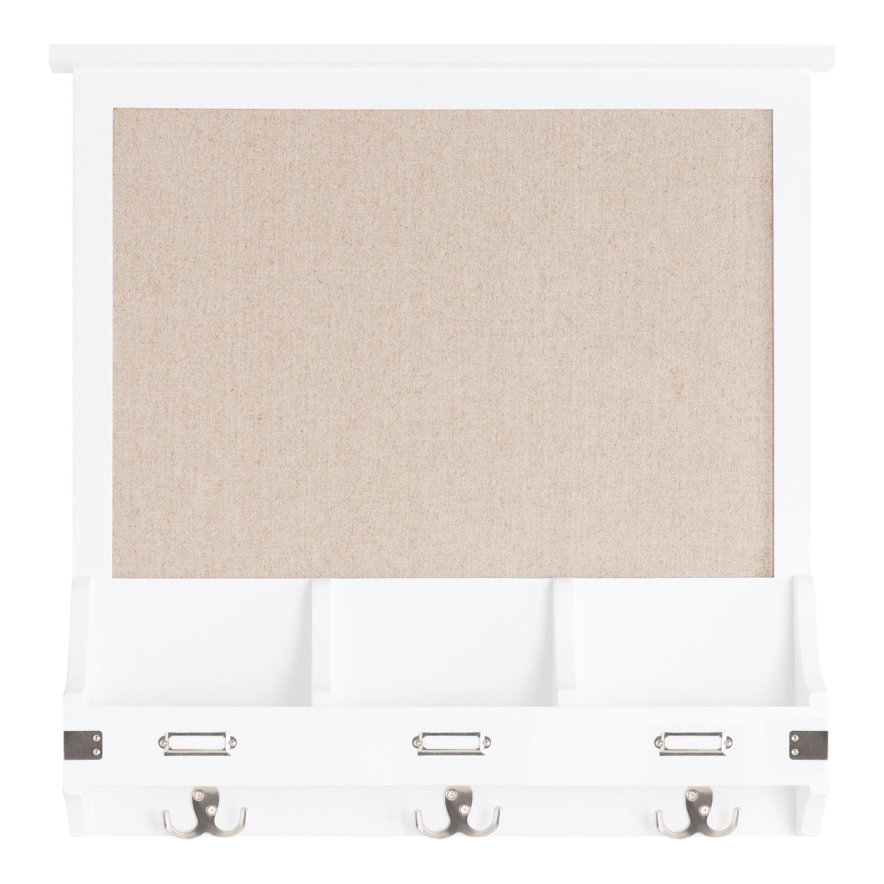 Stallard Wood Wall Pinboard with Hooks