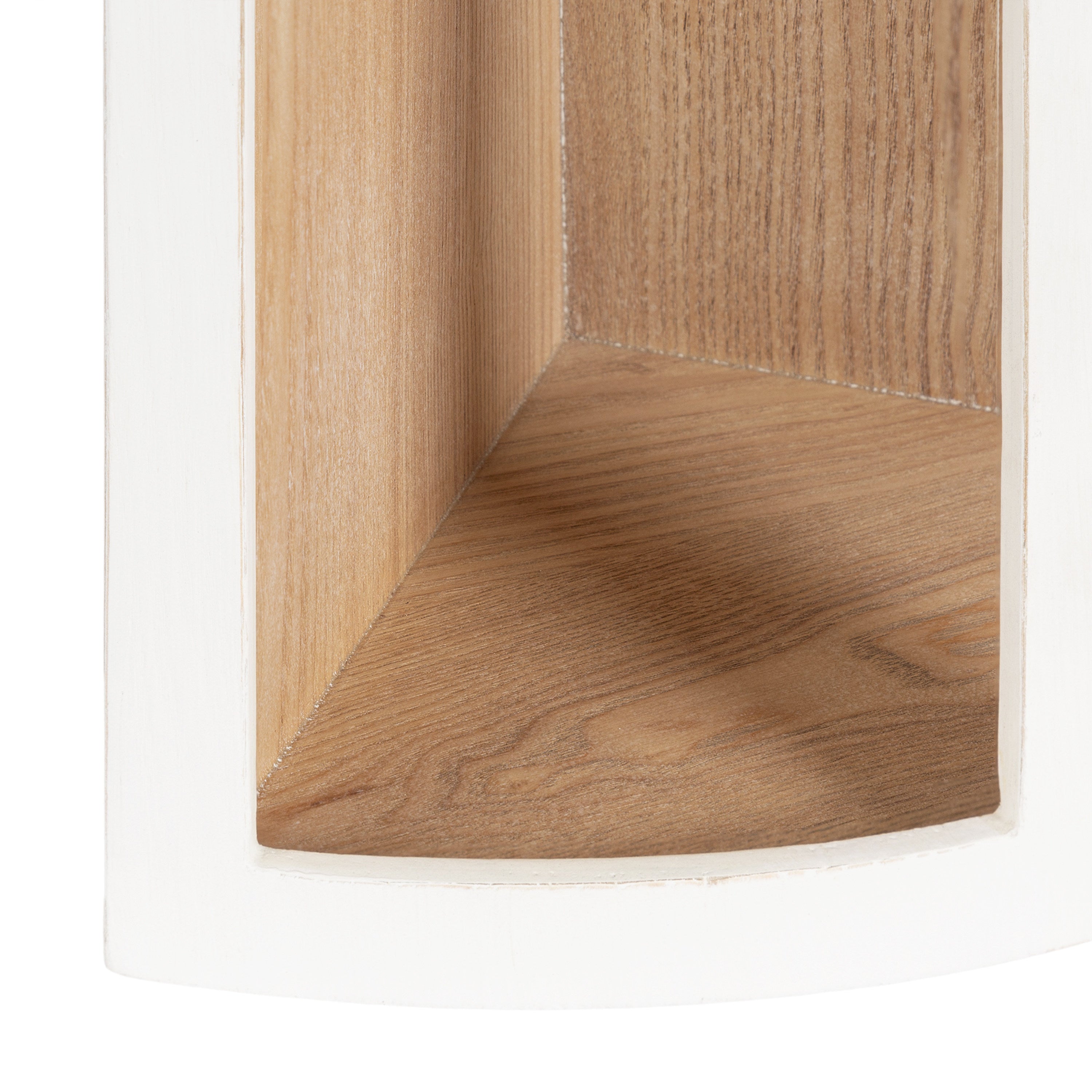 Accent Shelf 16x11x24 White Natural 6