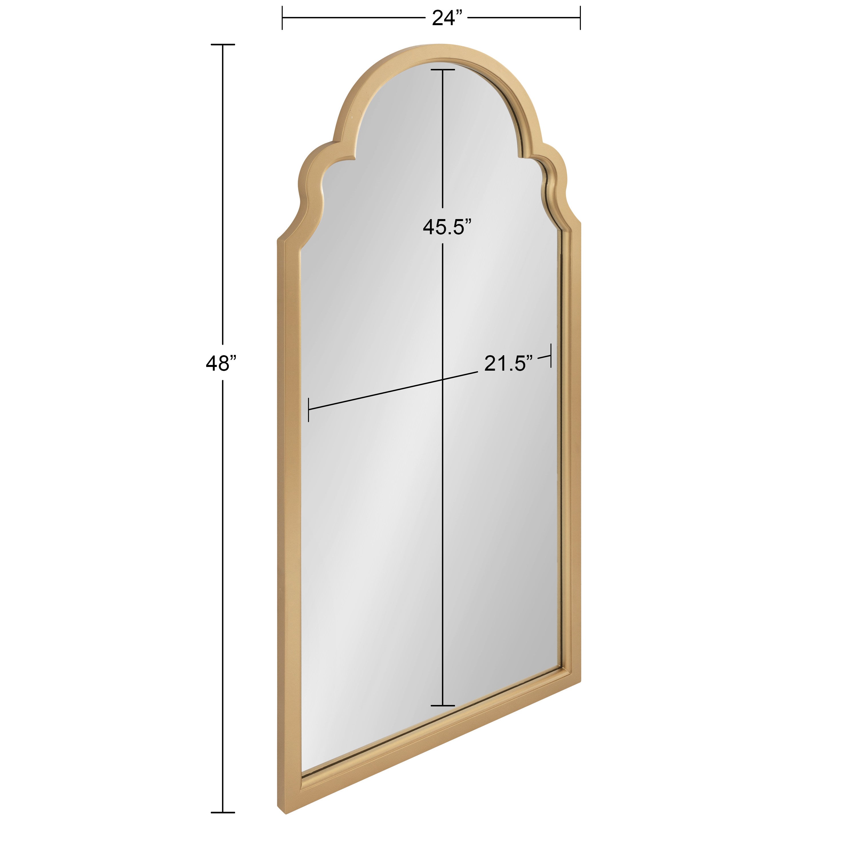 Arch Mirror Gold 24x48 5