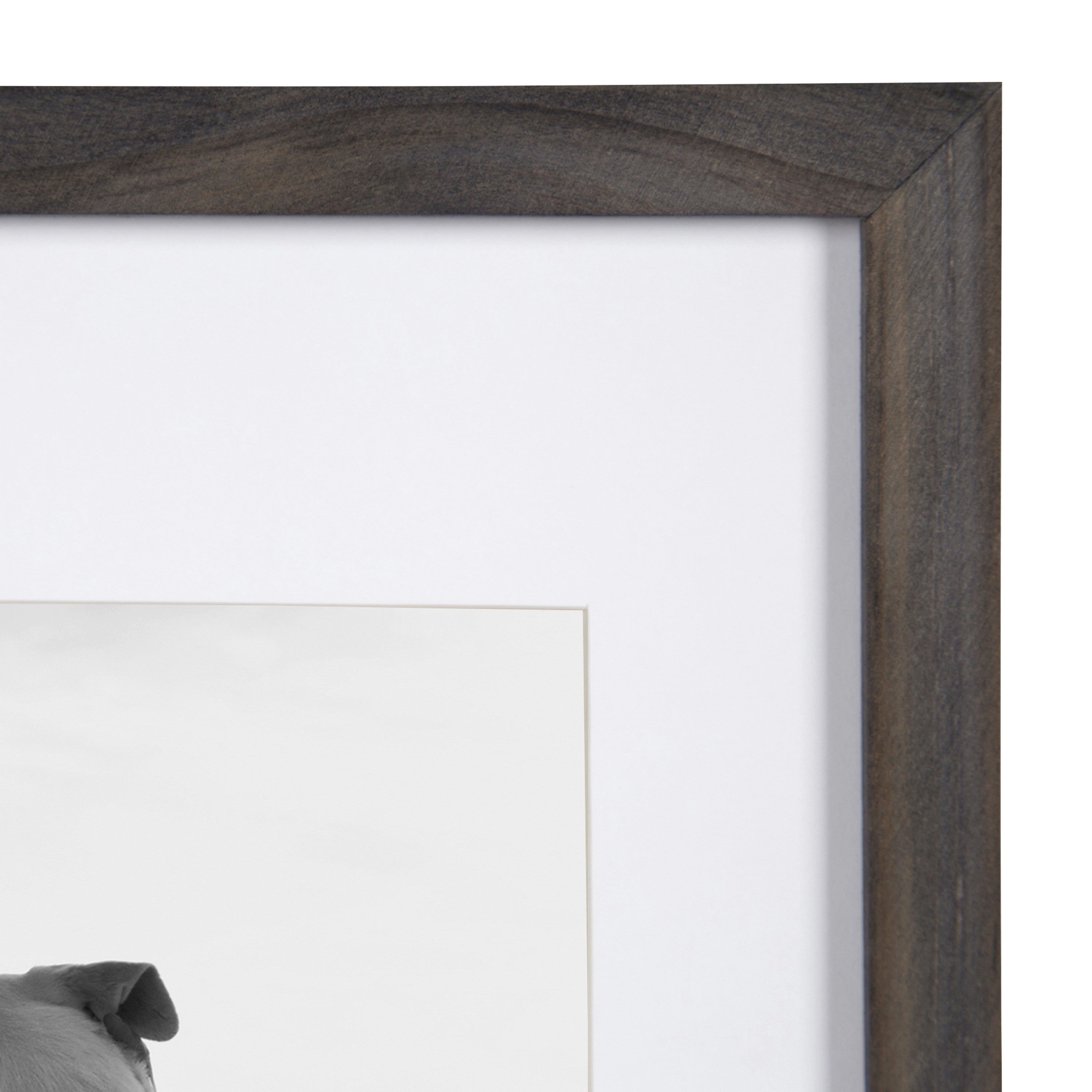 Wall Frame Gray 14x18 matted to 11x14 4