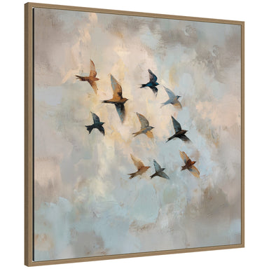 Framed Canvas 30x30 Sylvie Dark Gold 1