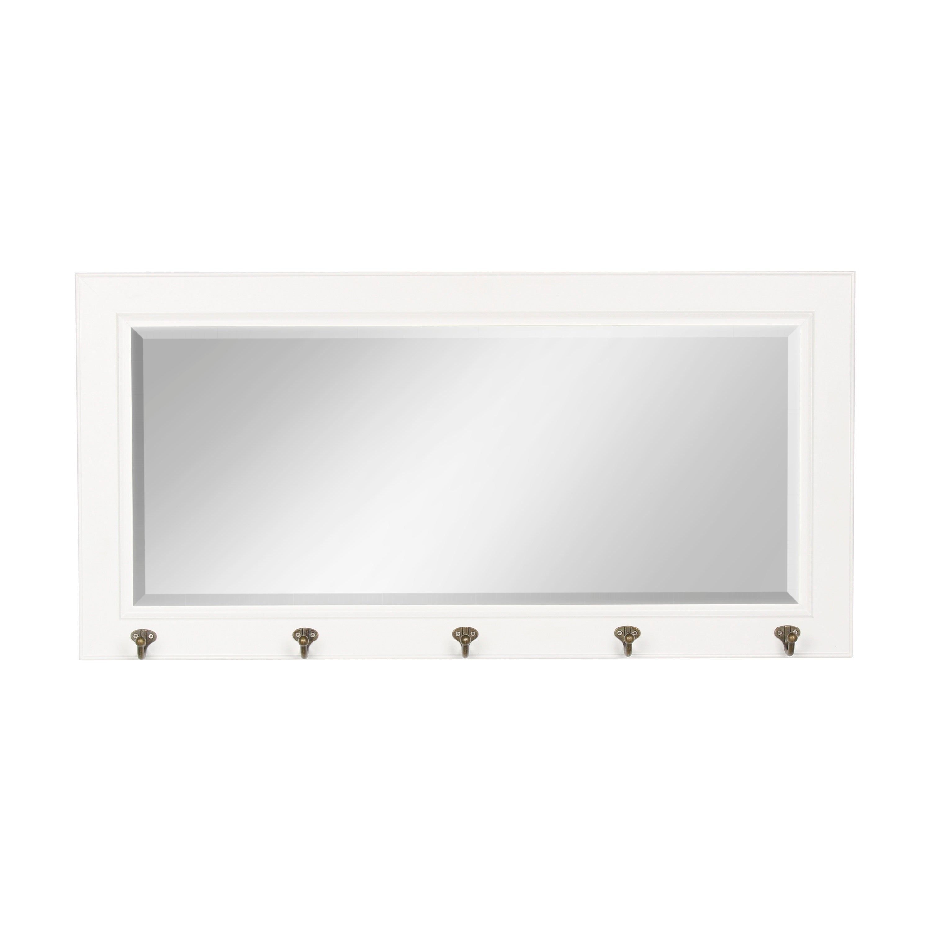 Pub Mirror with Metal Hooks