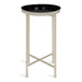 Tea Table Black Silver 14x14x26 3