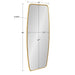 Full Length Mirror Gold 18x48 5