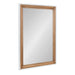 Rectangle Mirror Rustic Brown White 24x36 1