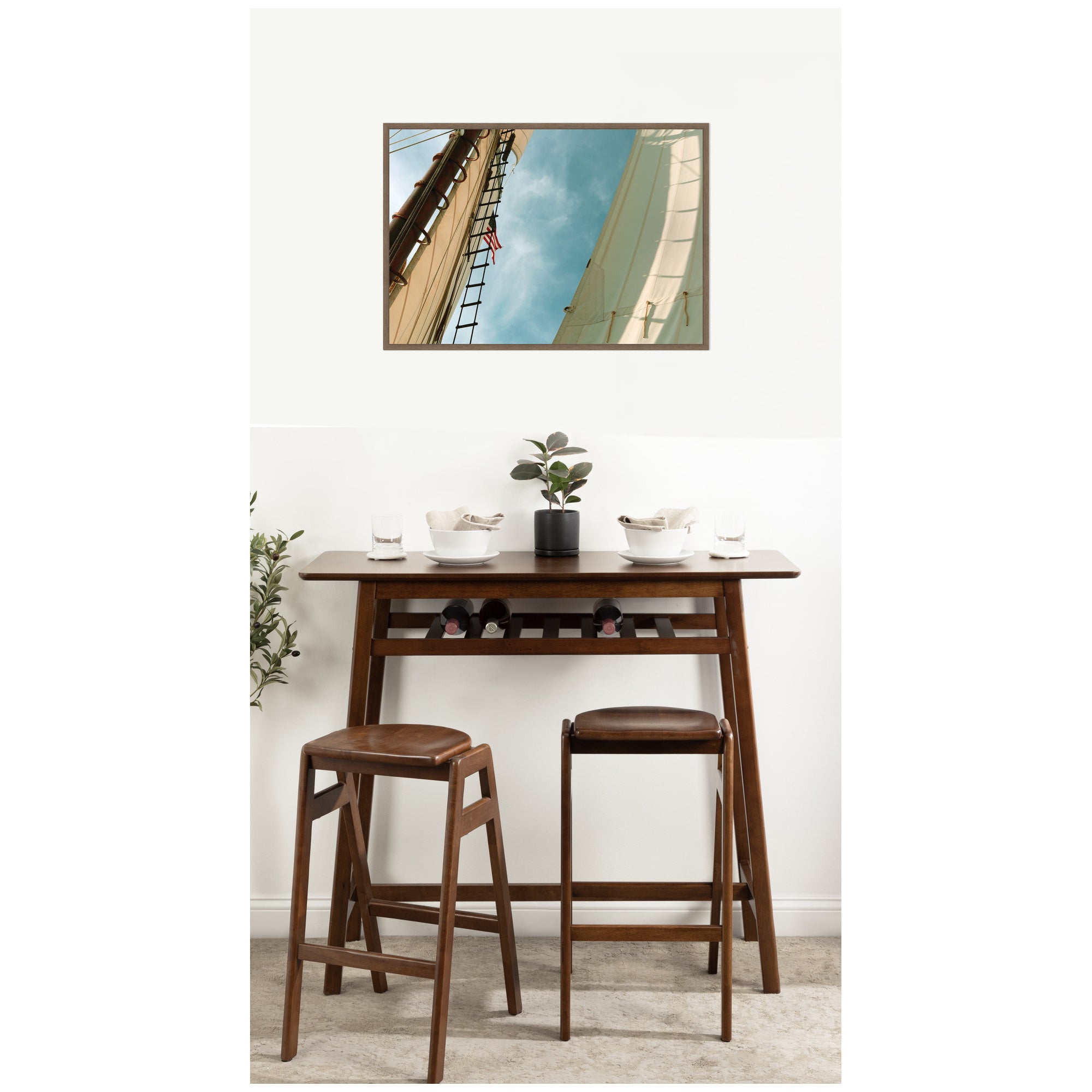 Framed Canvas 33 x 23 Sylvie Walnut 7