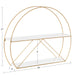 Accent Shelf 26x21 White Gold 2