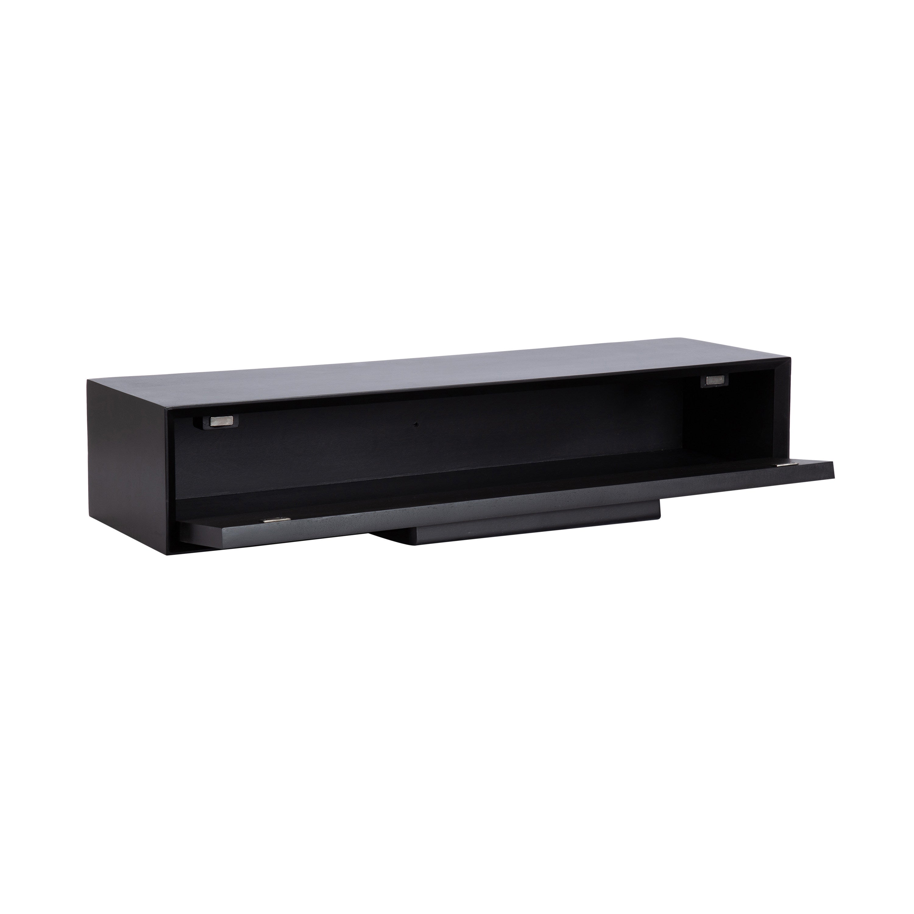 Floating Console Table Black 30x9x6 5
